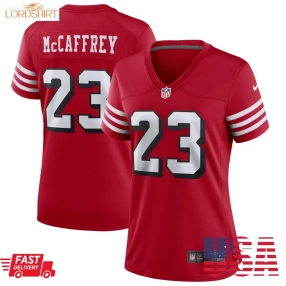 Christian Mccaffrey San Francisco 49Ers  Women's Player Jersey   Scarlet