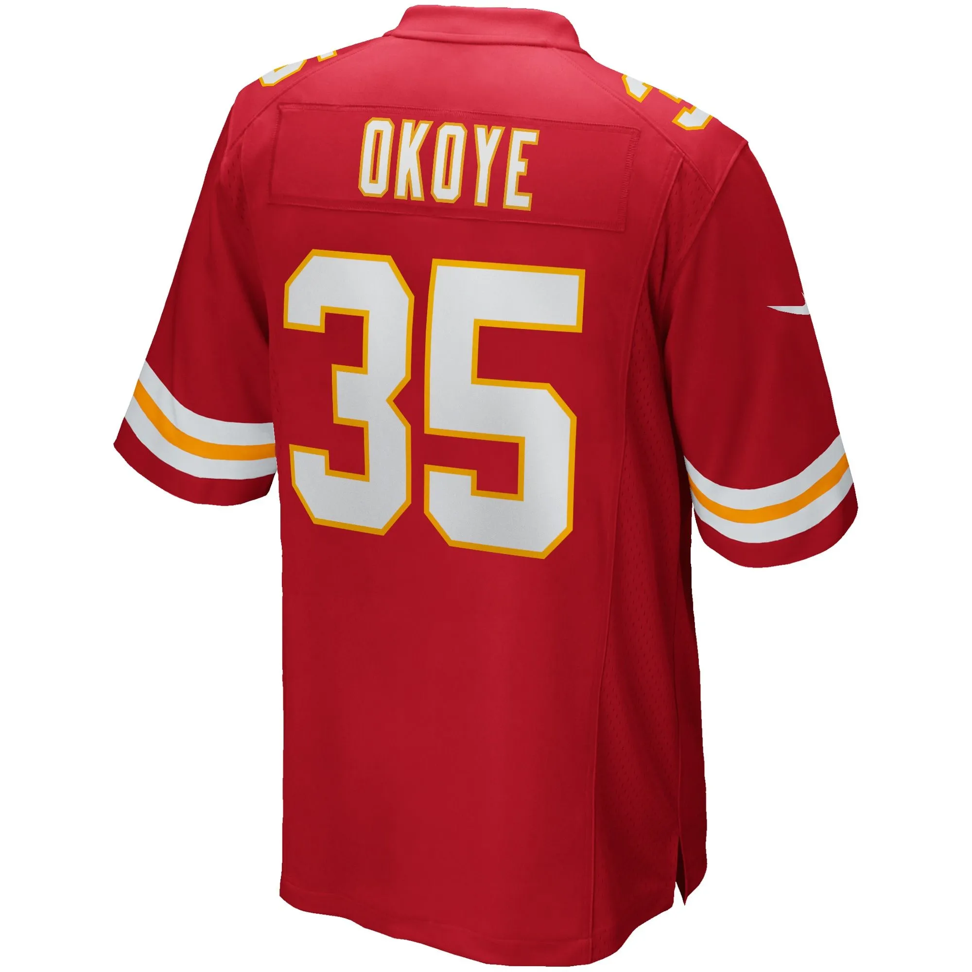 Christian Okoye Kansas City Chiefs  Game Retired Player Jersey - Red