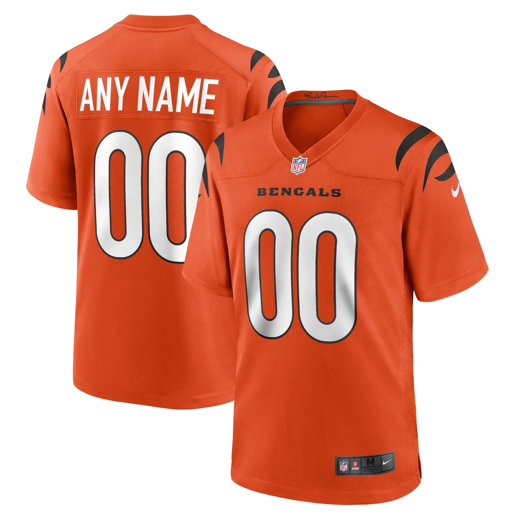 Cincinnati Bengals  Alternate Game Custom Jersey - Orange