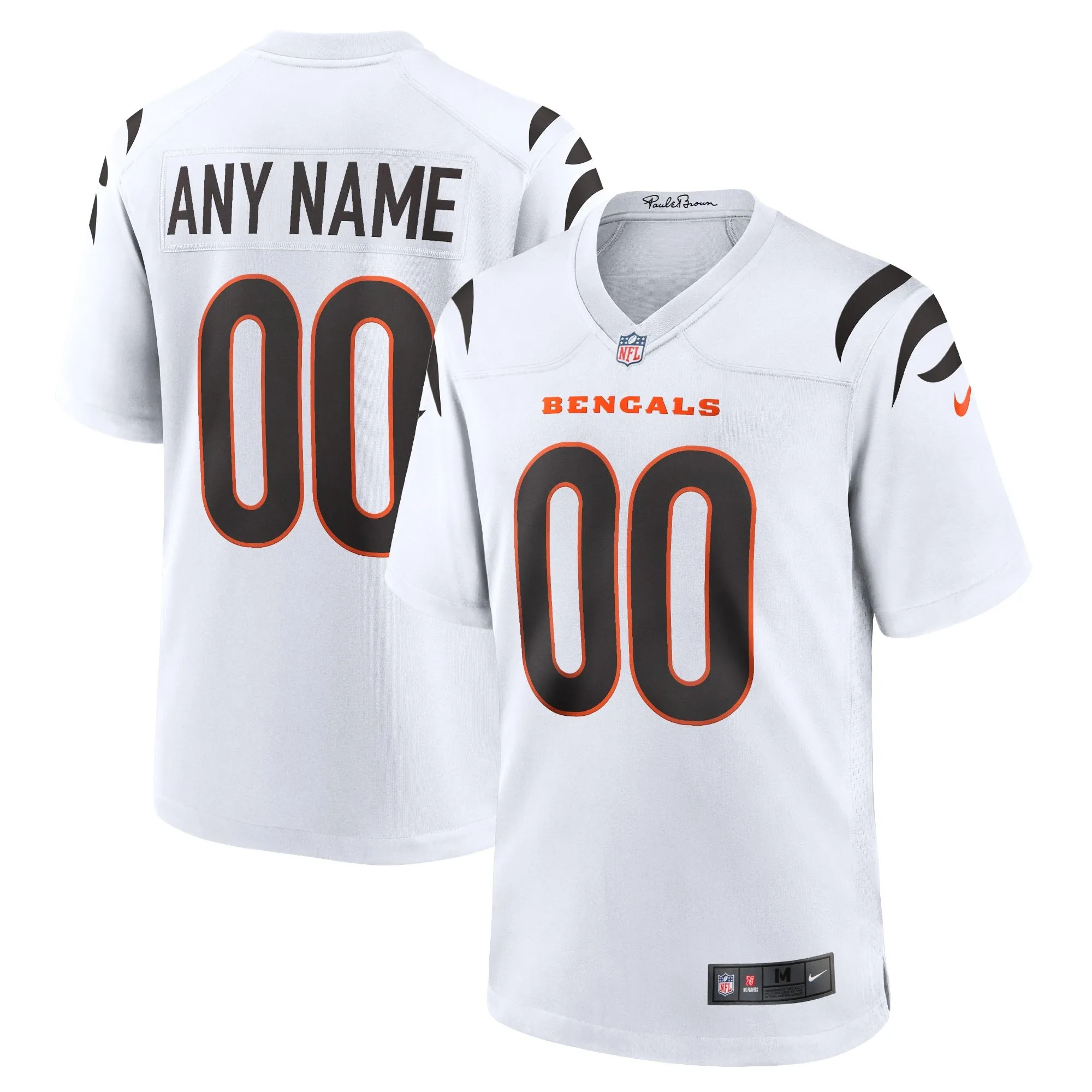 Cincinnati Bengals  Game Custom Jersey - White