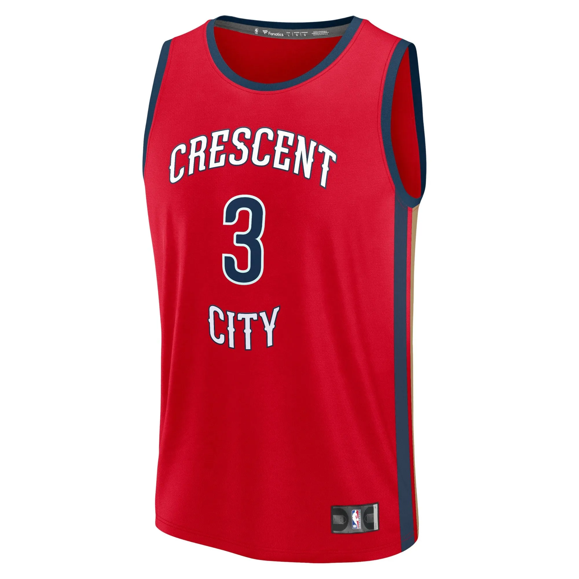 CJ McCollum New Orleans Pelicans Fanatics Branded Fast Break Replica Jersey - Statement Edition - Red