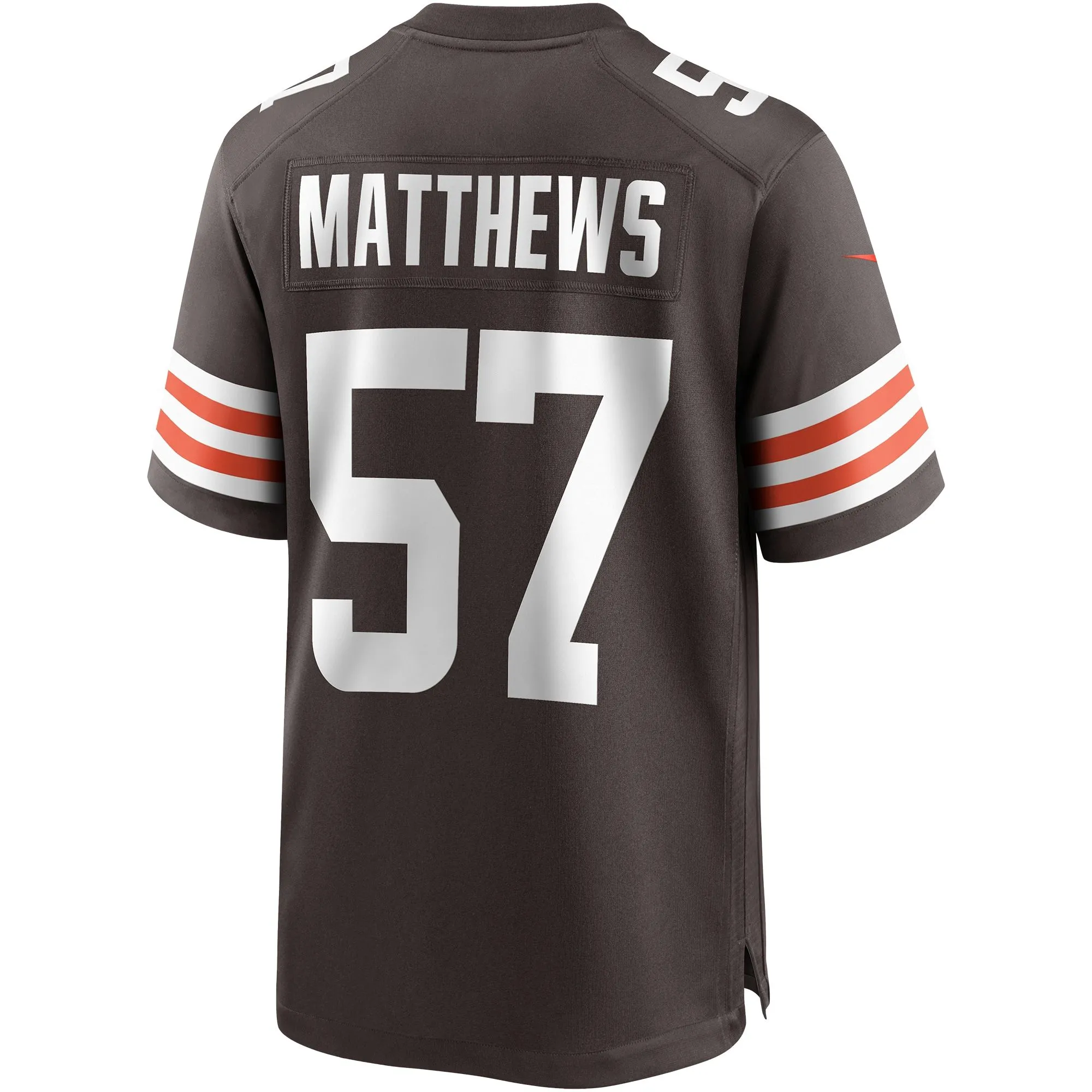 Clay Matthews Cleveland Browns  Game Retired Player Jersey - Brown