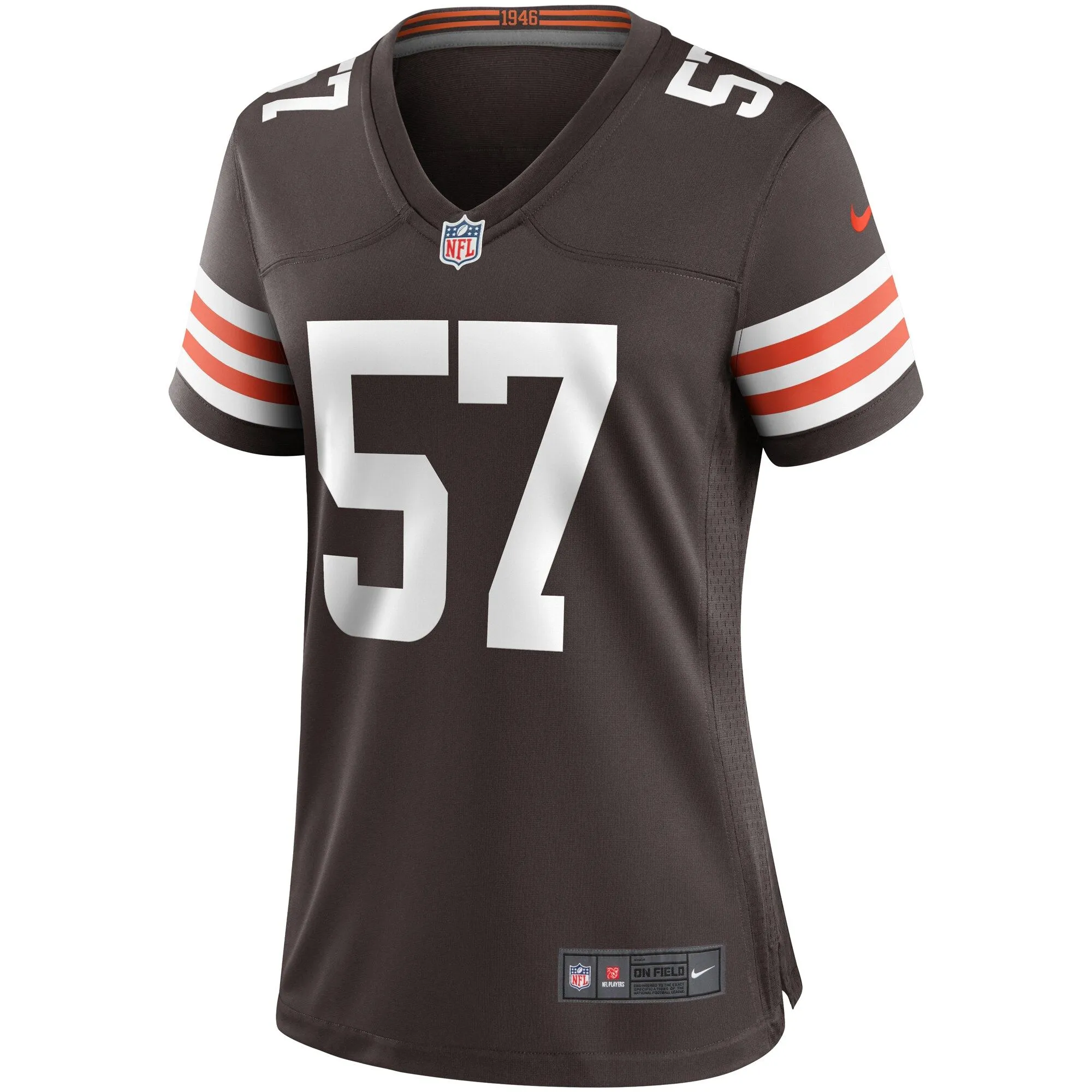 Clay Matthews Cleveland Browns  Women's Game Retired Player Jersey - Brown