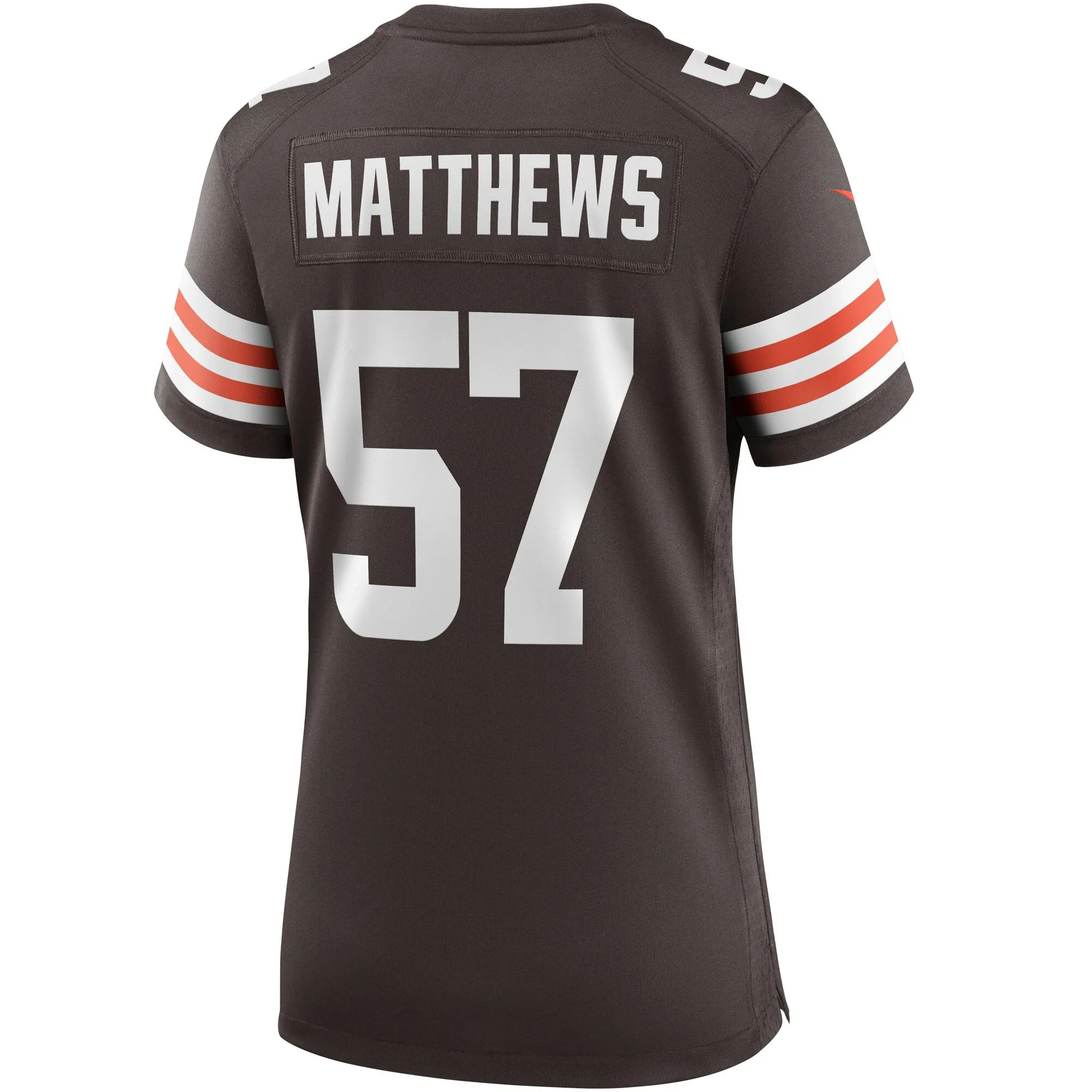 Clay Matthews Cleveland Browns  Women's Game Retired Player Jersey - Brown