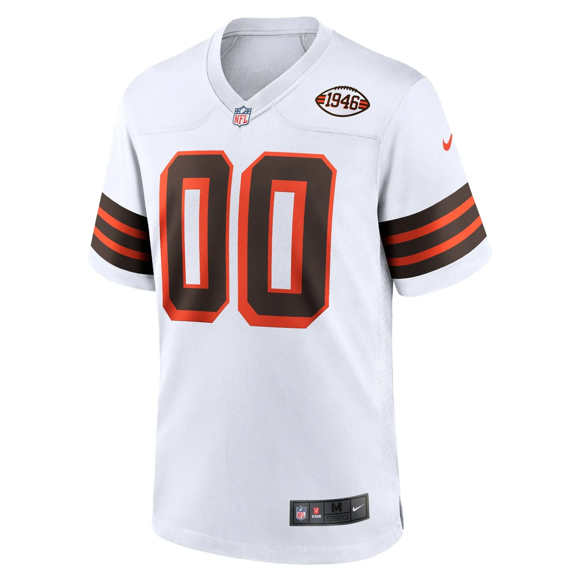 Cleveland Browns  1946 Collection Alternate Custom Jersey - White