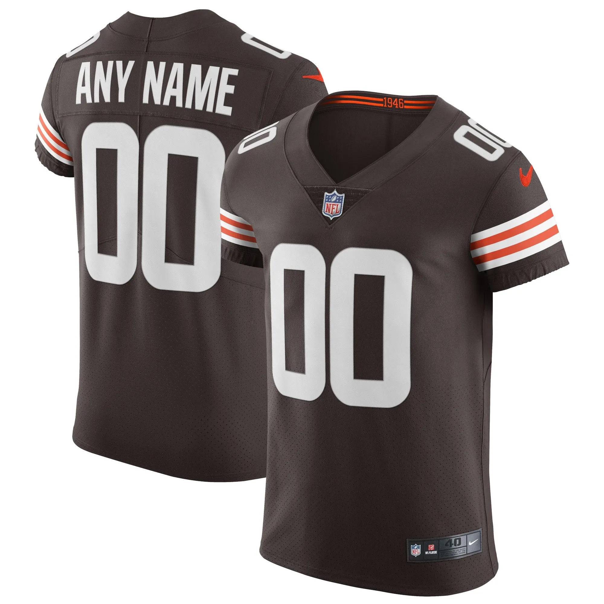 Cleveland Browns  Vapor Elite Custom Jersey - Brown