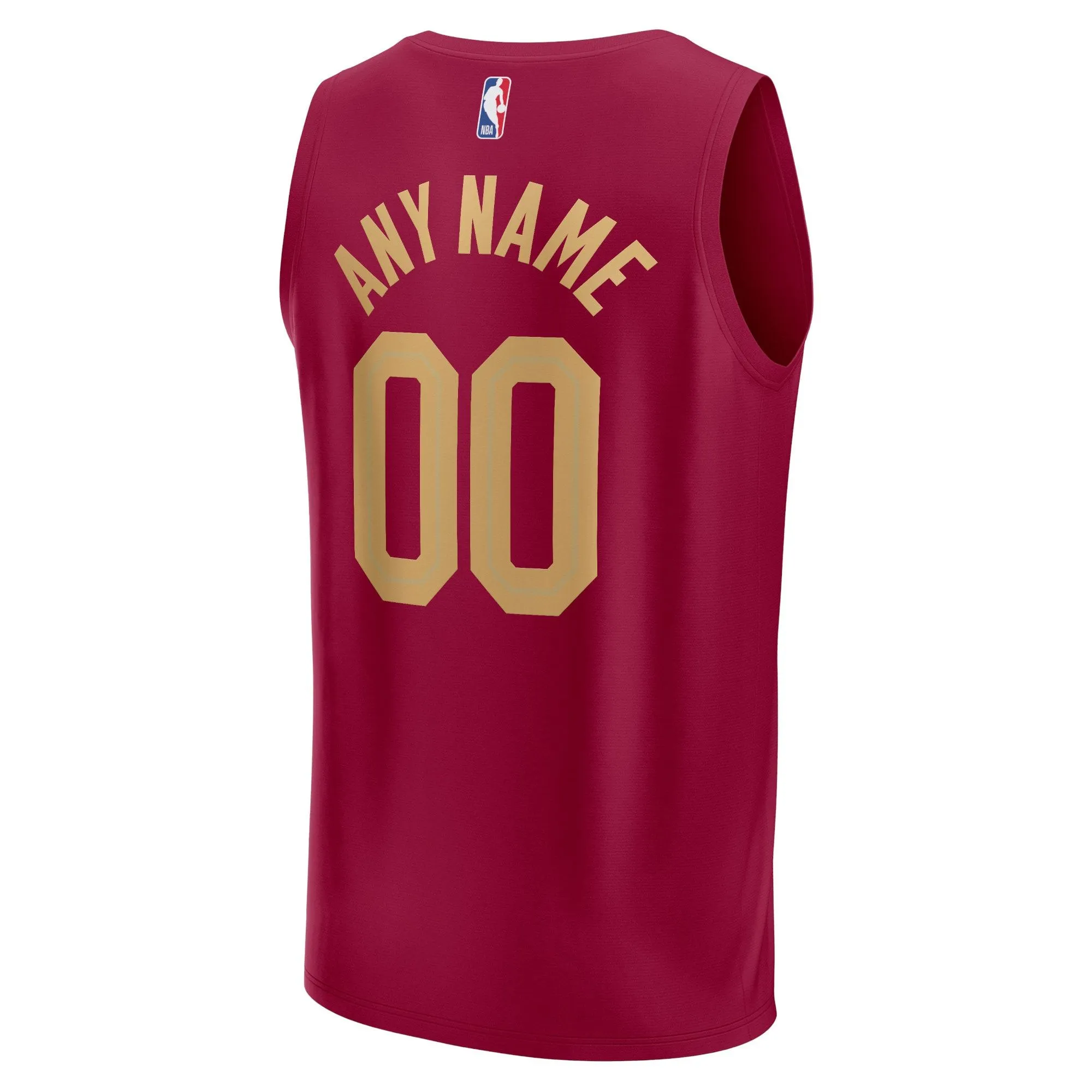 Cleveland Cavaliers Fanatics Branded Fast Break Custom Jersey - Wine - Icon Edition