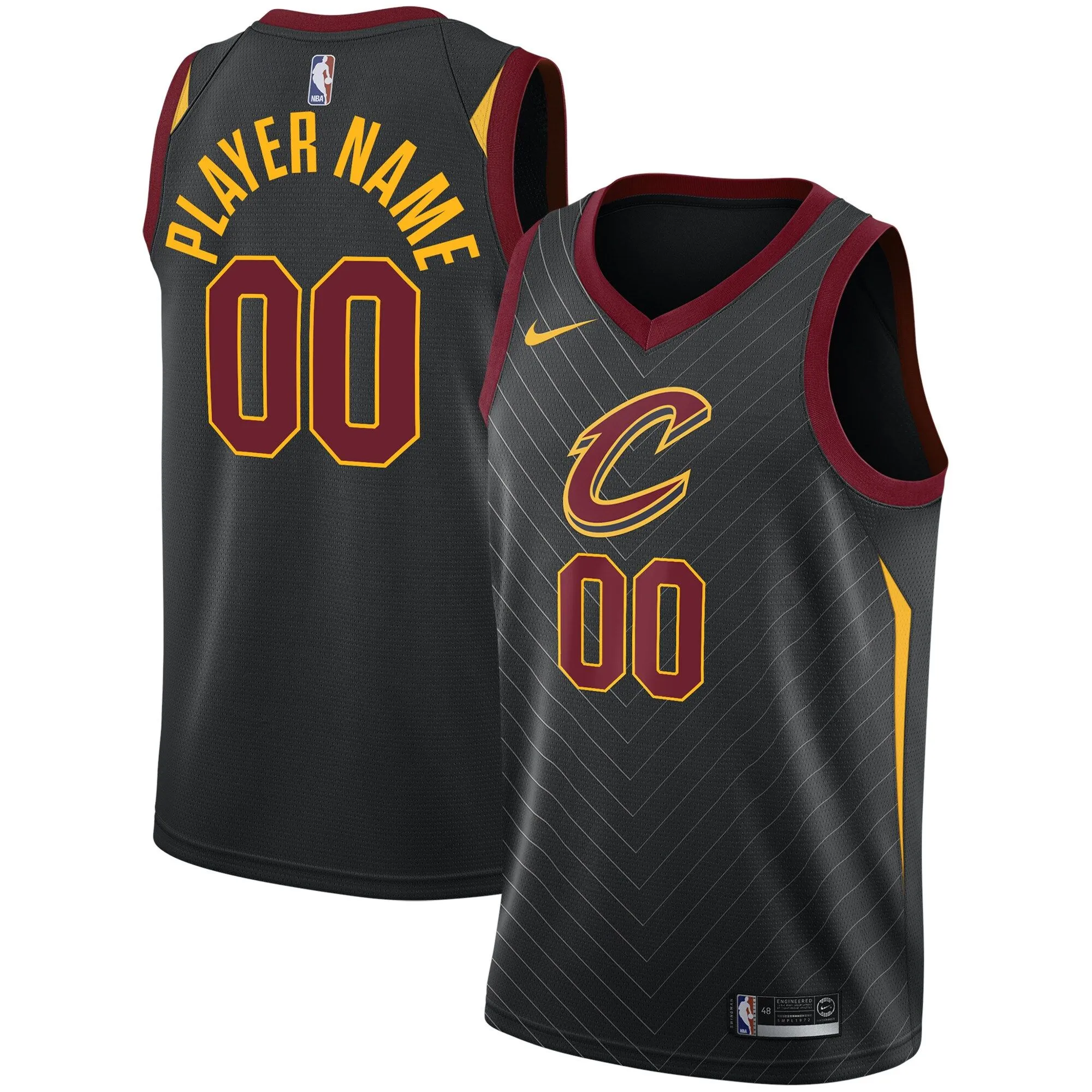 Cleveland Cavaliers  Swingman Custom Jersey Black - Statement Edition