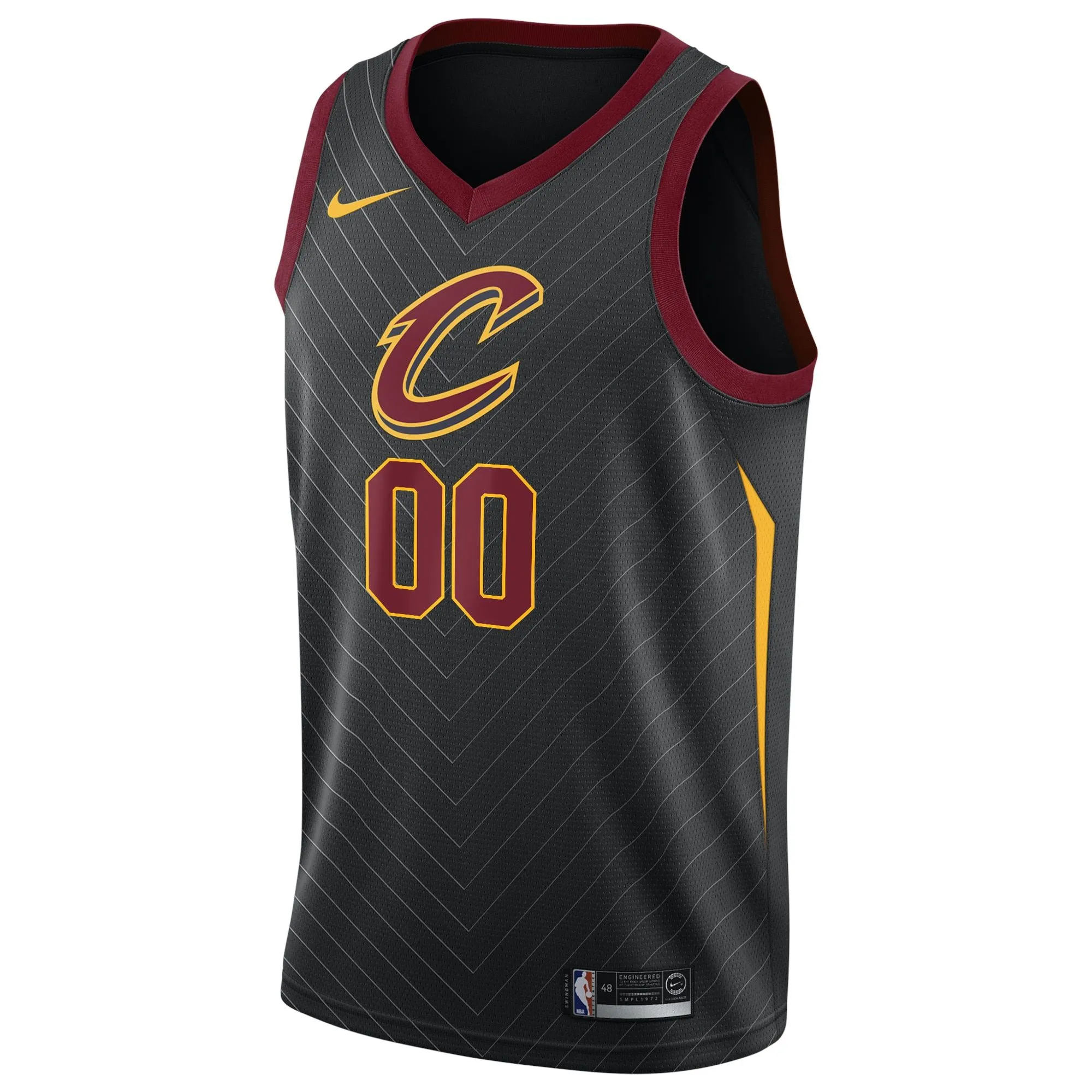 Cleveland Cavaliers  Swingman Custom Jersey Black - Statement Edition