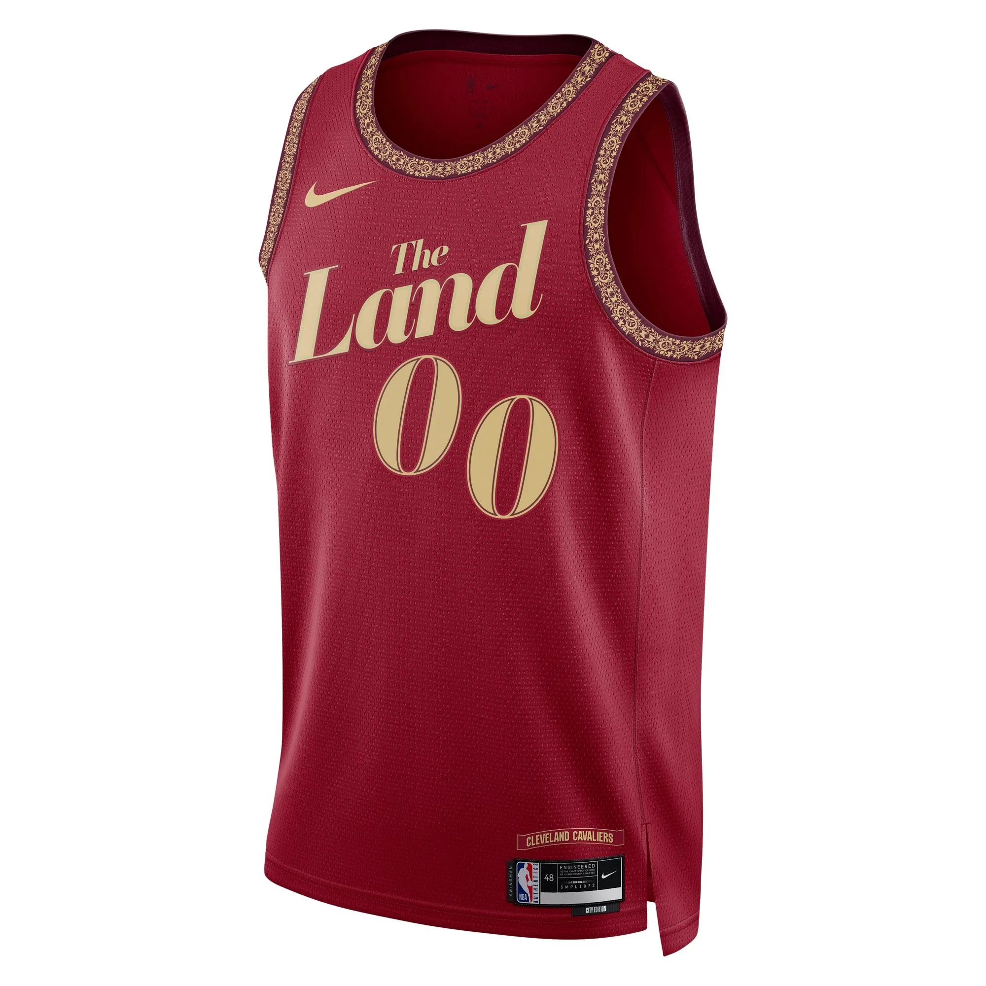 Cleveland Cavaliers  Unisex 2023/24 Custom Swingman Jersey - Wine - City Edition