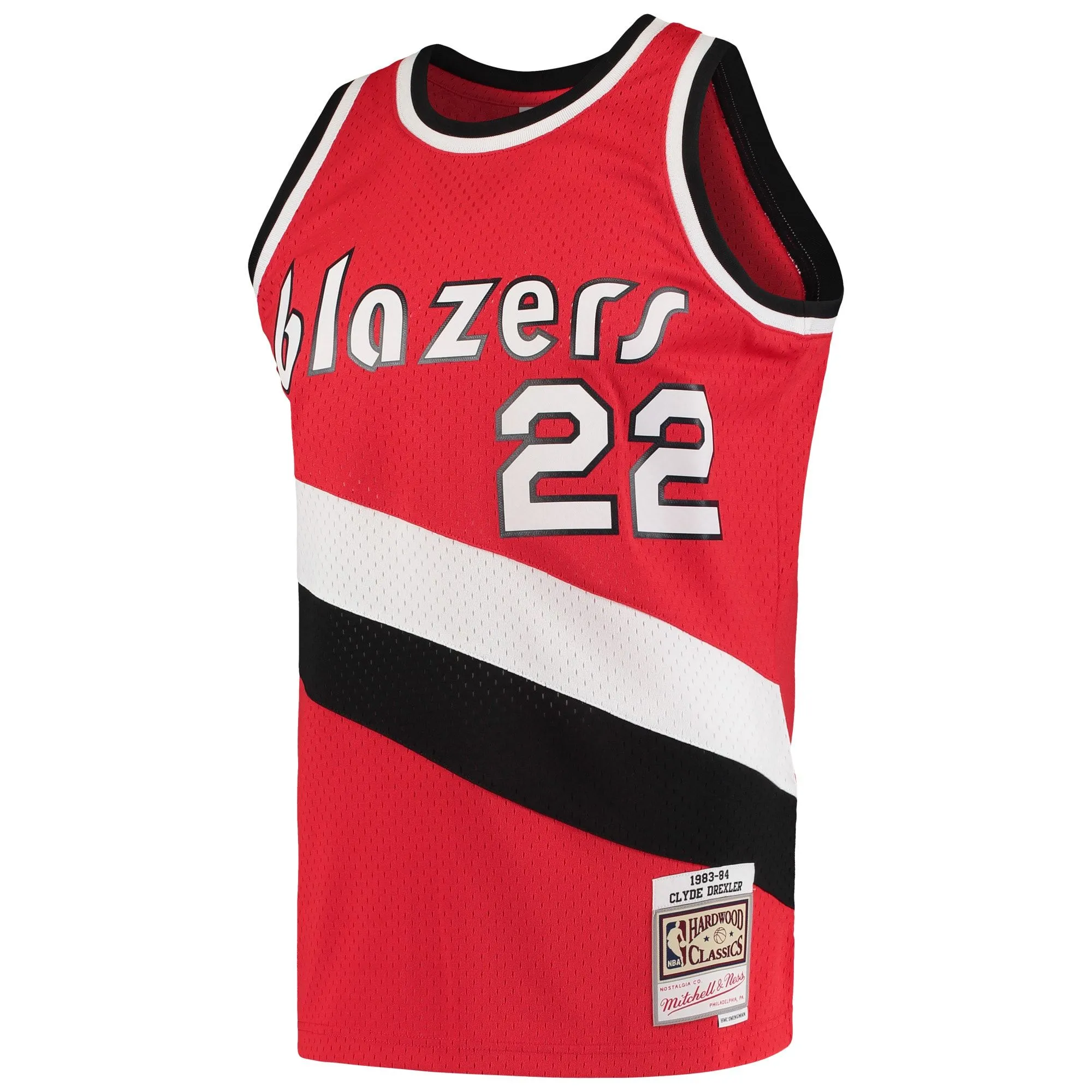 Clyde Drexler Portland Trail Blazers Mitchell & Ness 1983/84 Hardwood Classics Swingman Jersey - Red