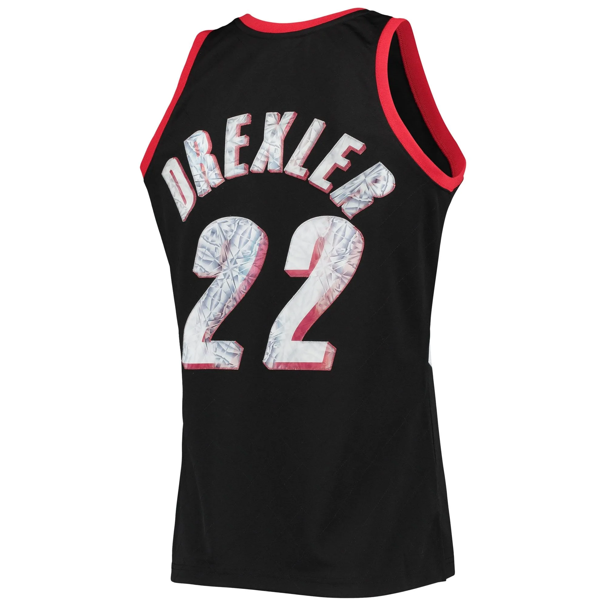 Clyde Drexler Portland Trail Blazers Mitchell & Ness 1991/92 Hardwood Classics NBA 75th Anniversary Diamond Swingman Jersey - Black