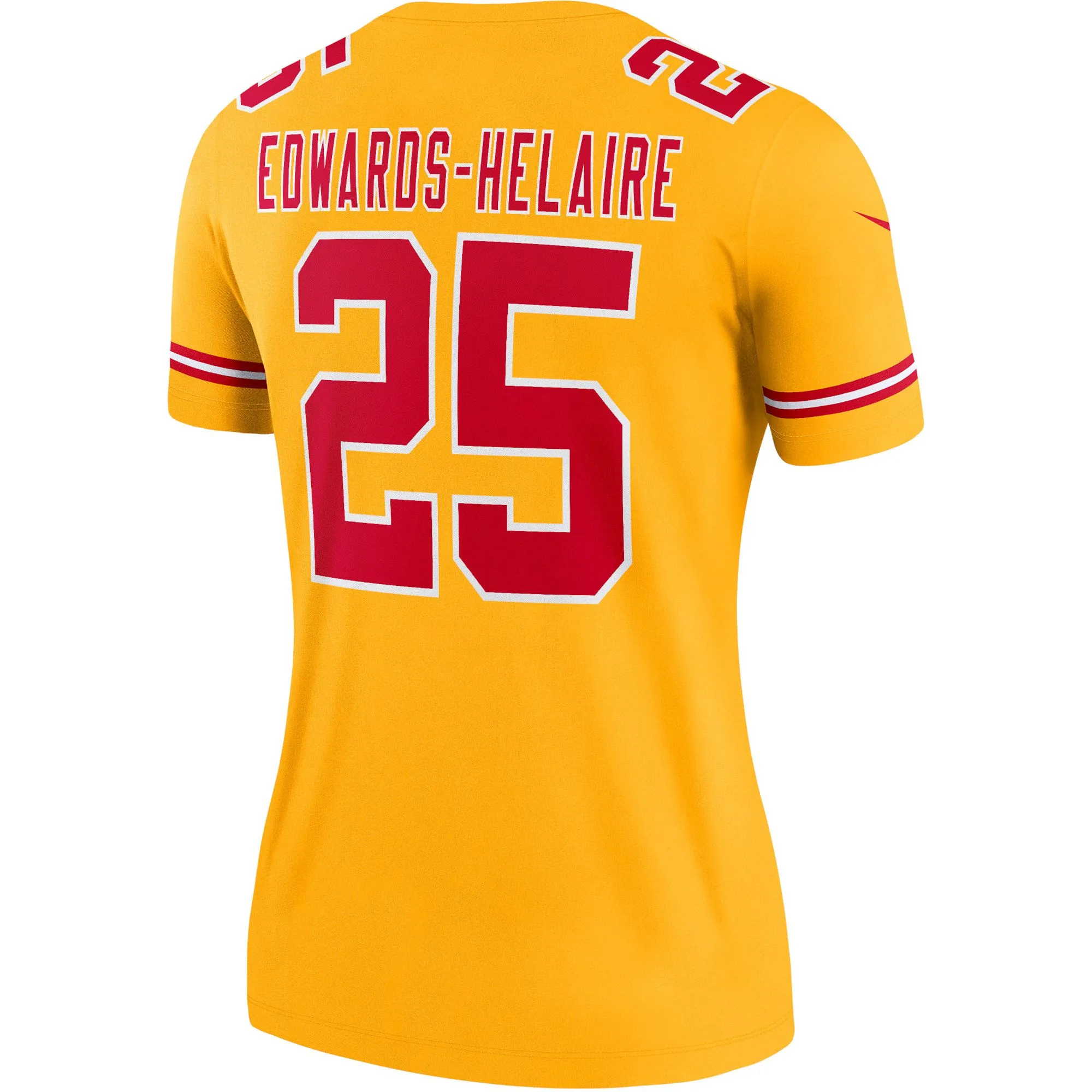 Clyde Edwards-Helaire Kansas City Chiefs  Women's Inverted Legend Jersey - Gold