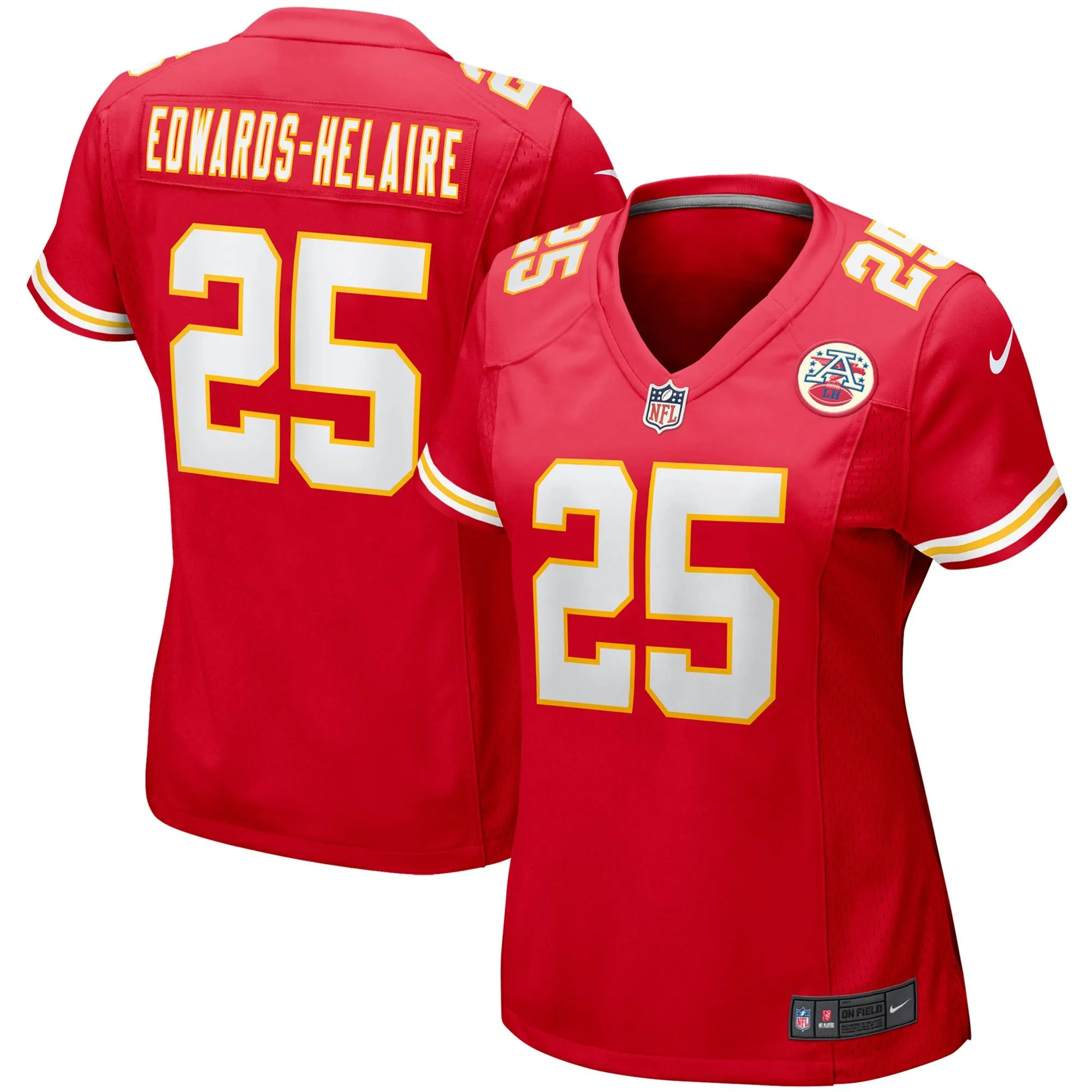 Clyde Edwards-Helaire Kansas City Chiefs  Women's Player Jersey - Red