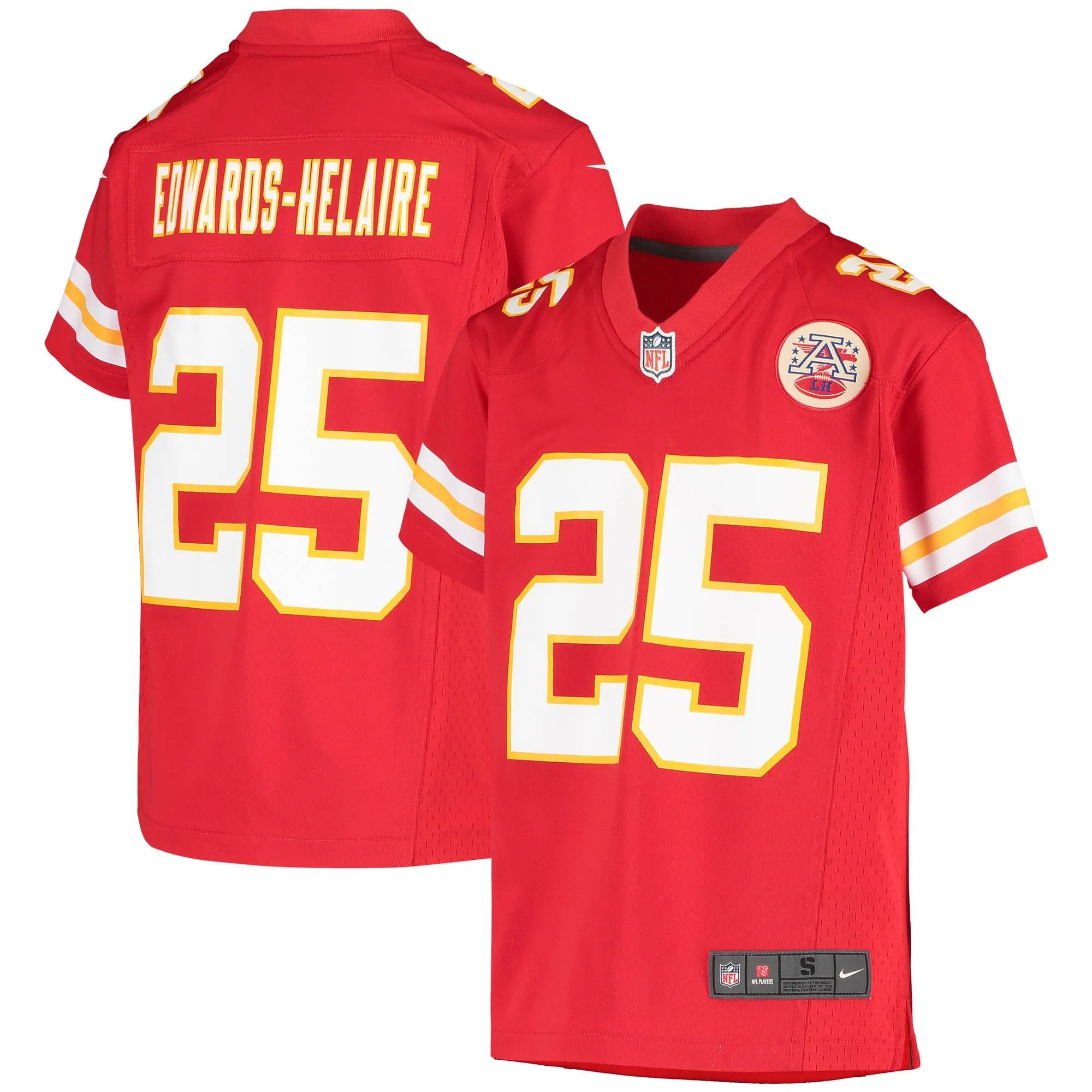 Clyde Edwards-Helaire Kansas City Chiefs  Youth Game Jersey - Red