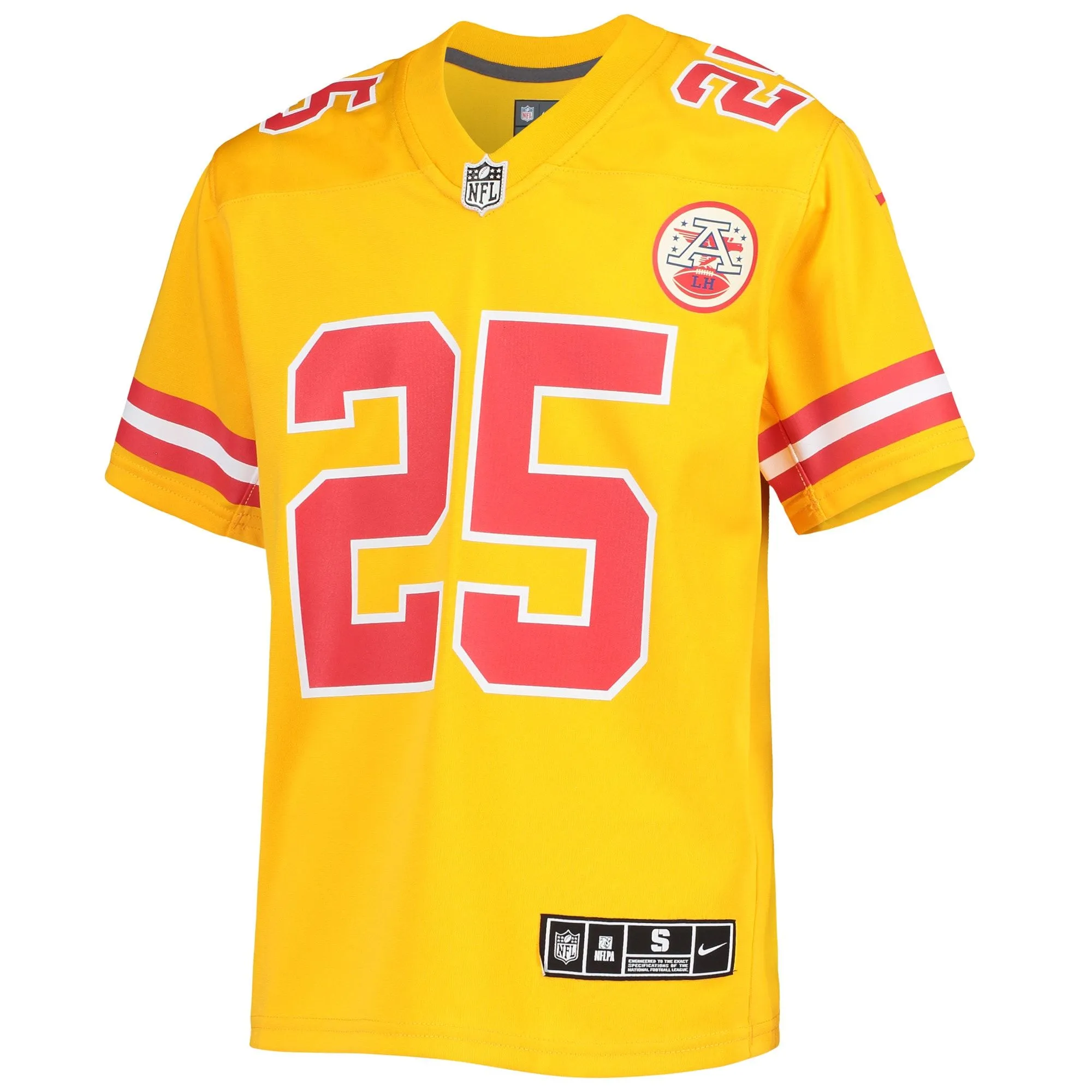 Clyde Edwards-Helaire Kansas City Chiefs  Youth Inverted Team Game Jersey - Gold