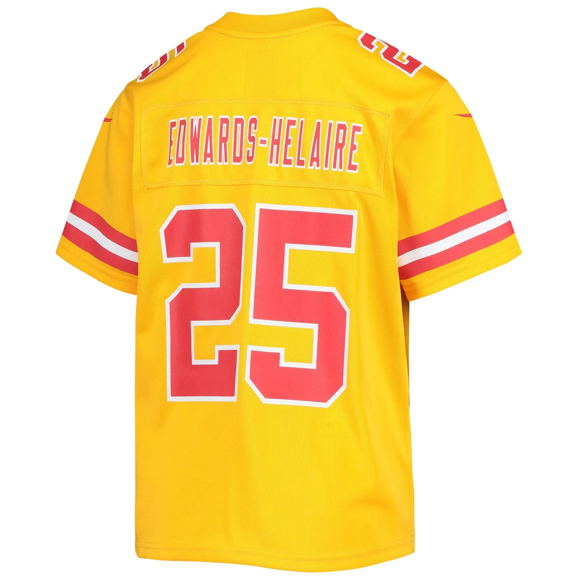 Clyde Edwards-Helaire Kansas City Chiefs  Youth Inverted Team Game Jersey - Gold