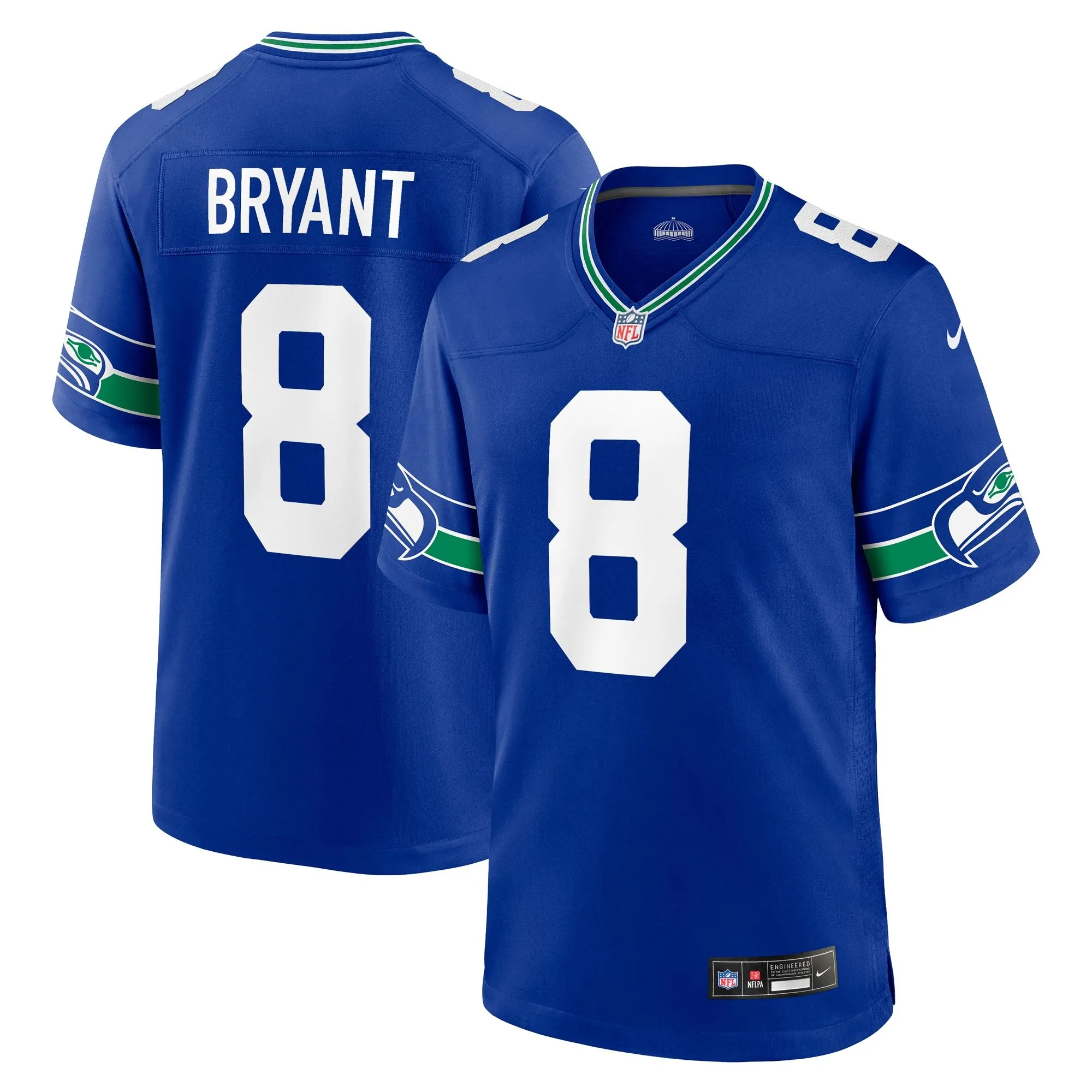 Coby Bryant Seattle Seahawks  Throwback Player Game Jersey - Royal