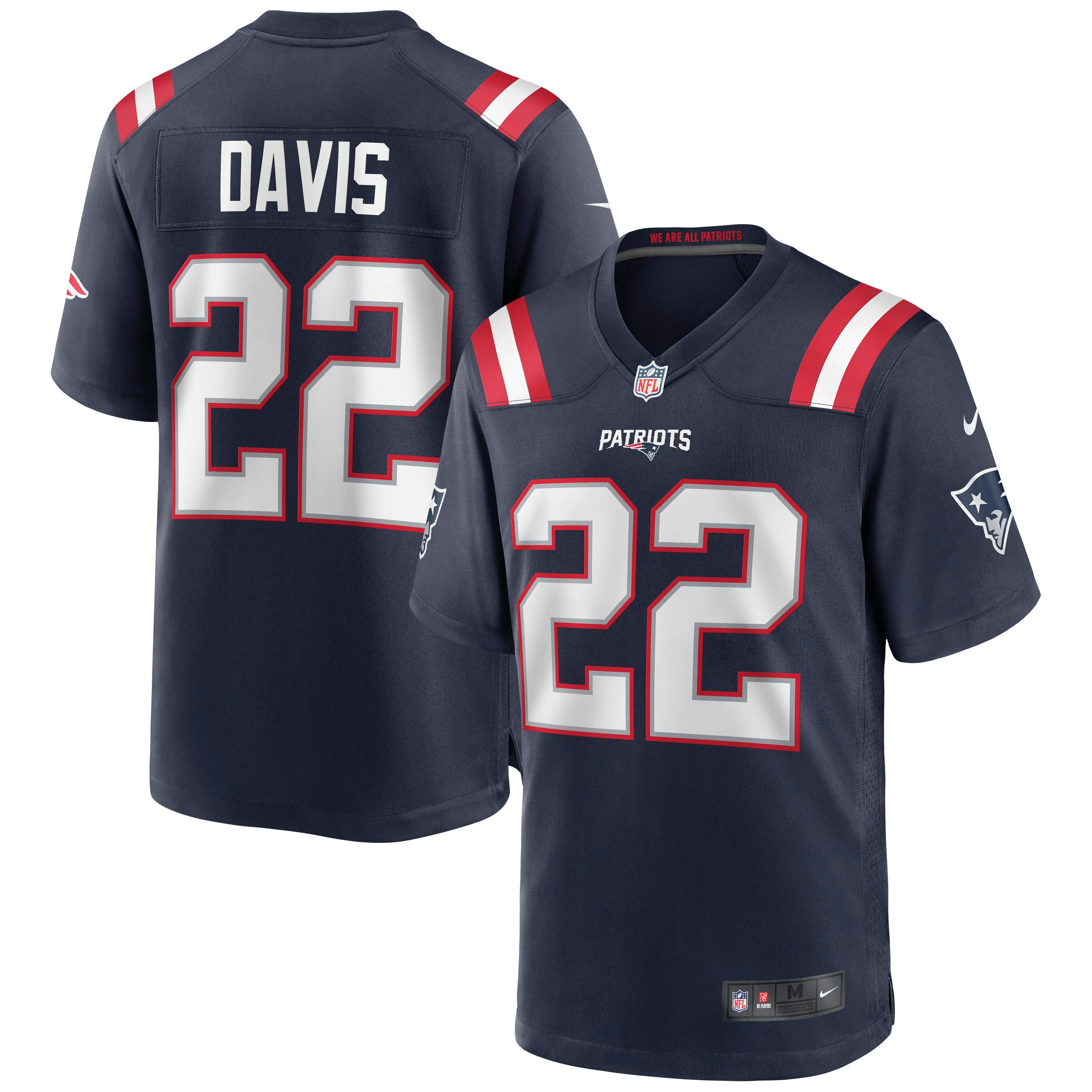 Cody Davis New England Patriots  Game Jersey - Navy