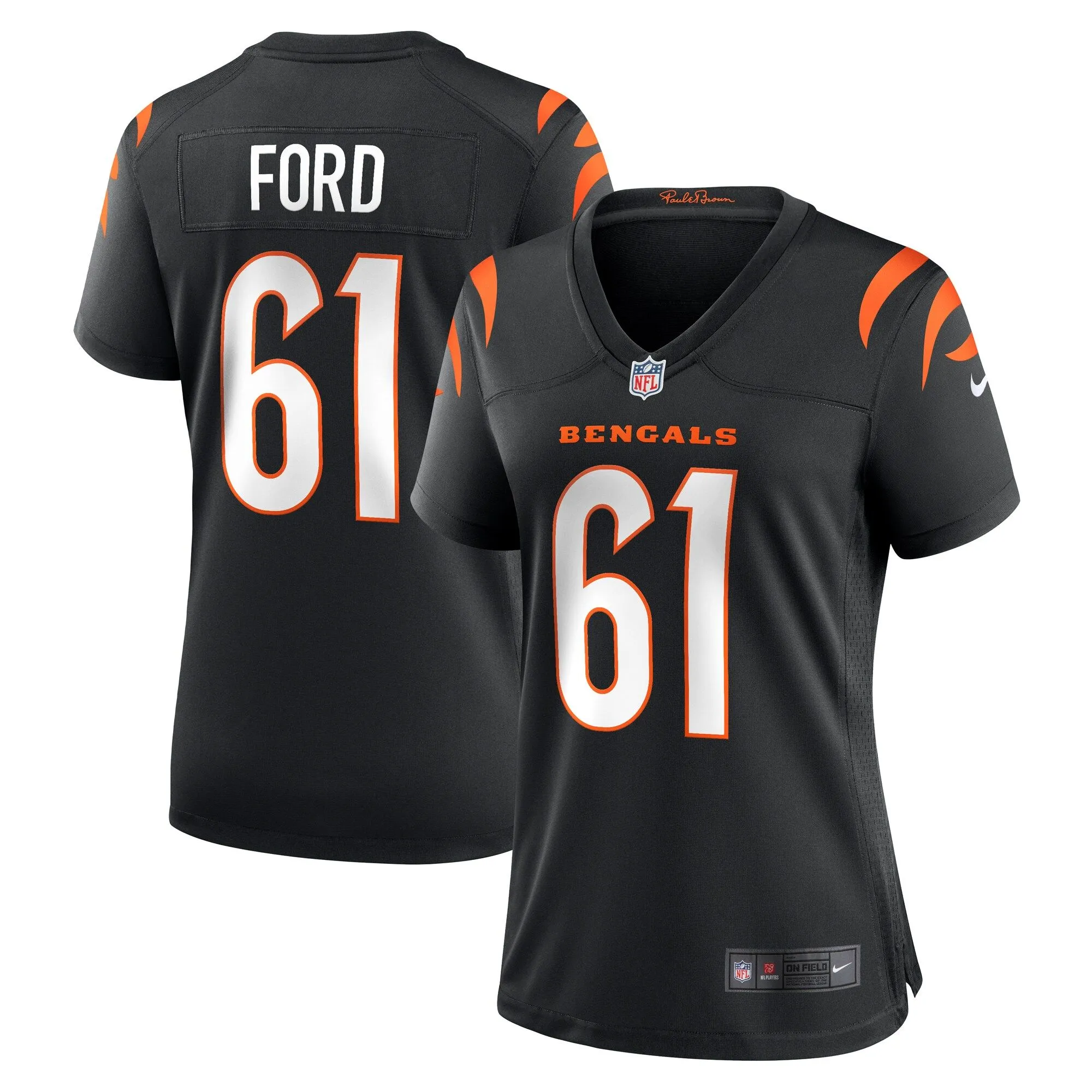 Cody Ford Cincinnati Bengals  Women's Game Jersey - Black