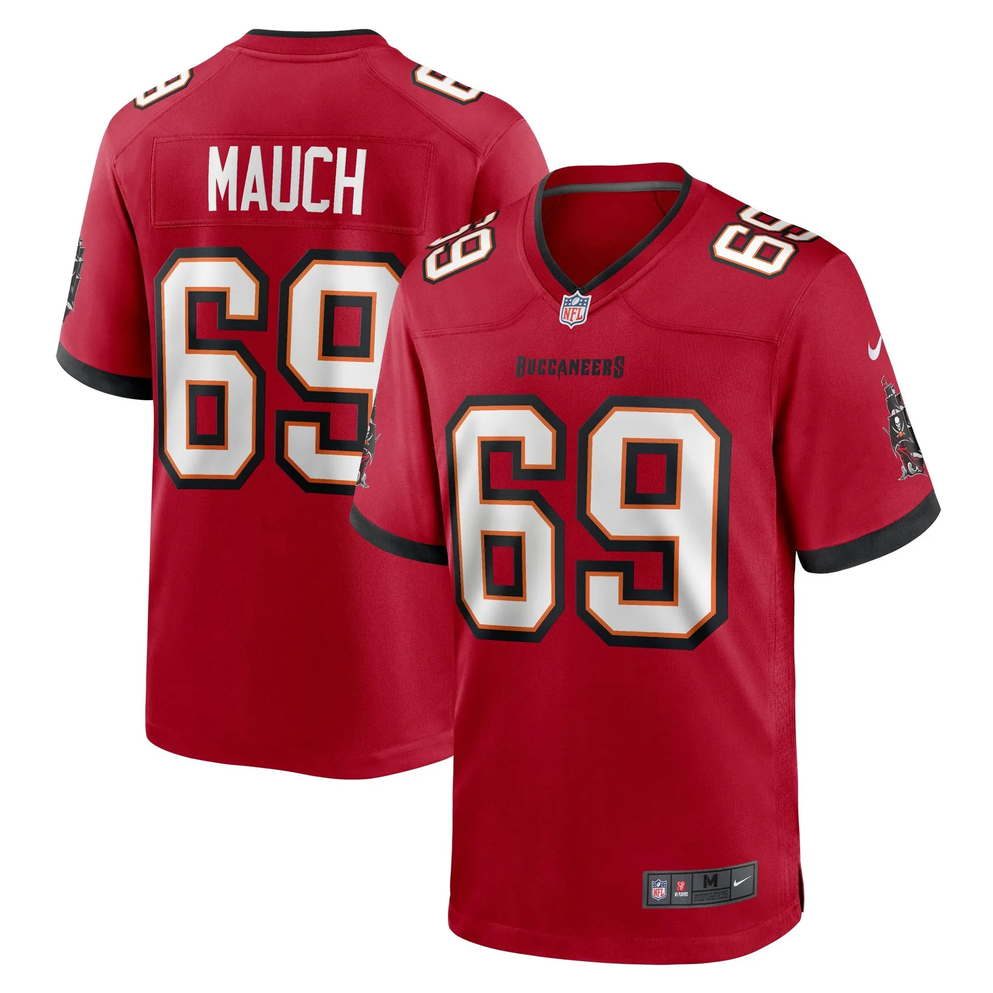 Cody Mauch Tampa Bay Buccaneers   Game Jersey -  Red