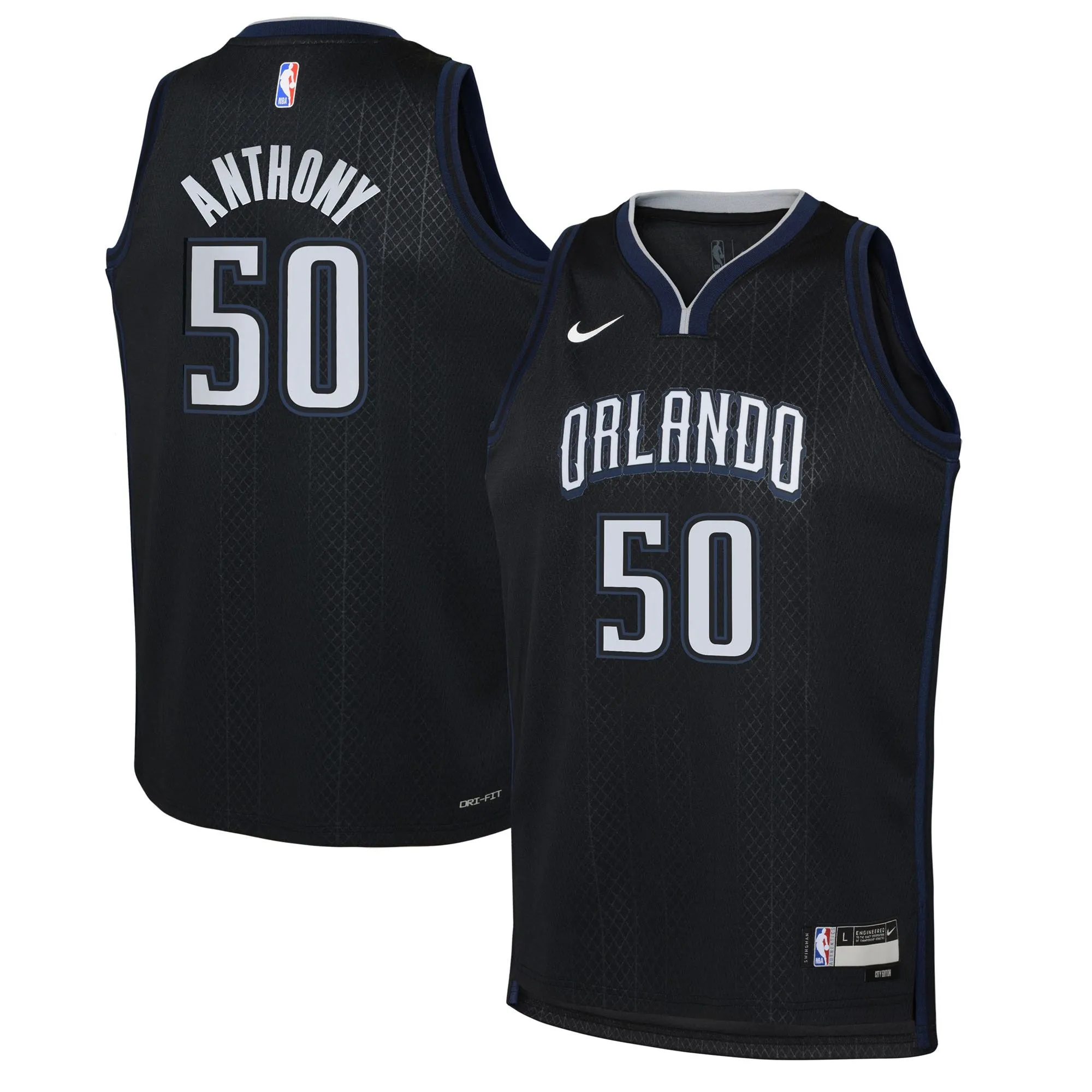 Cole Anthony Orlando Magic  Youth 2022/23 Swingman Jersey - City Edition - Black