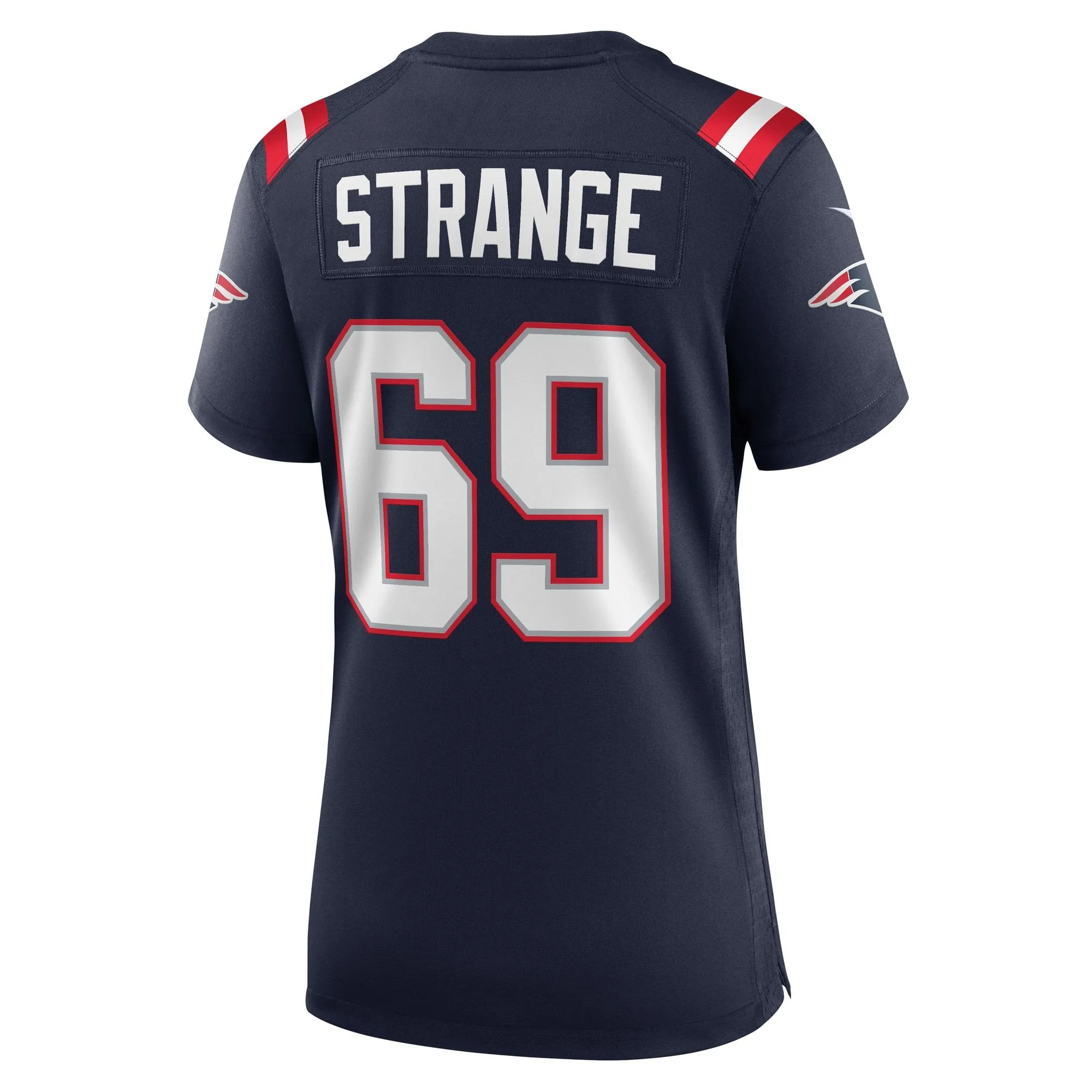 Cole Strange New England Patriots  Women's Game Player Jersey - Navy