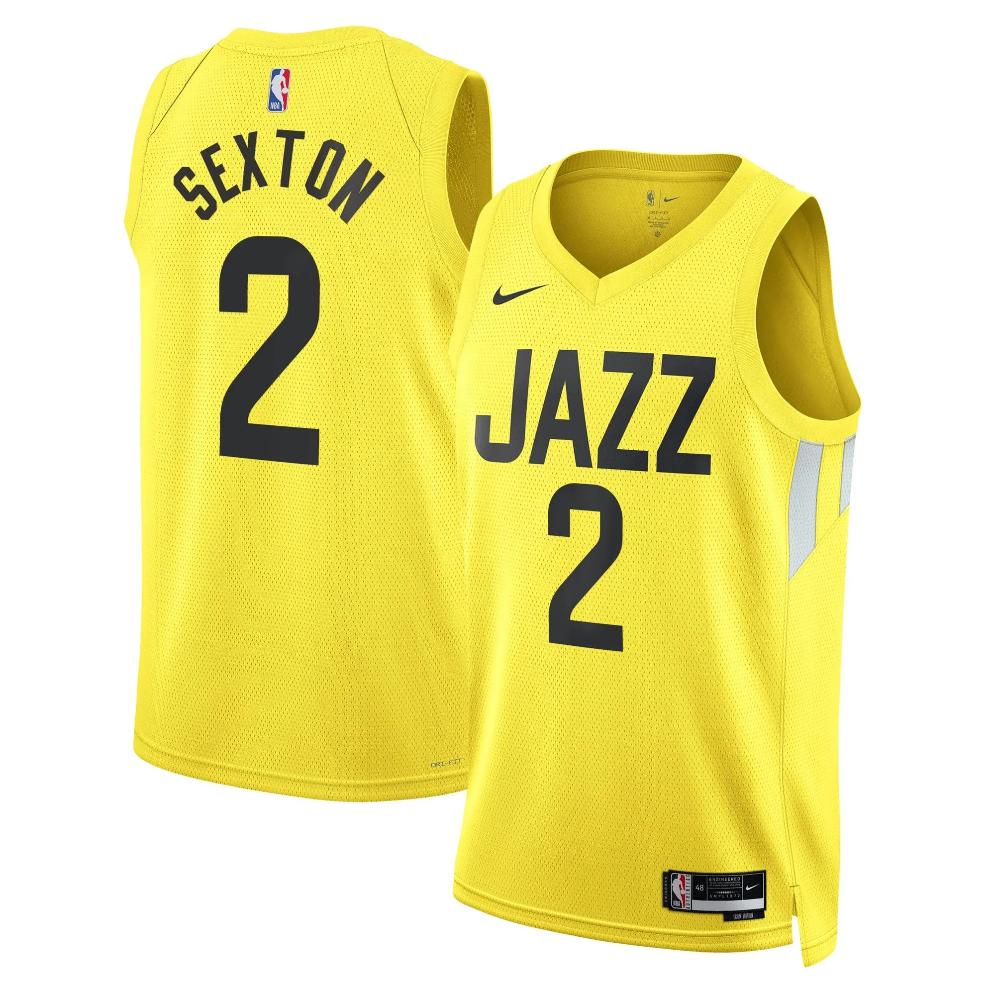 Collin Sexton Utah Jazz  Unisex Swingman Jersey - Icon Edition - Gold