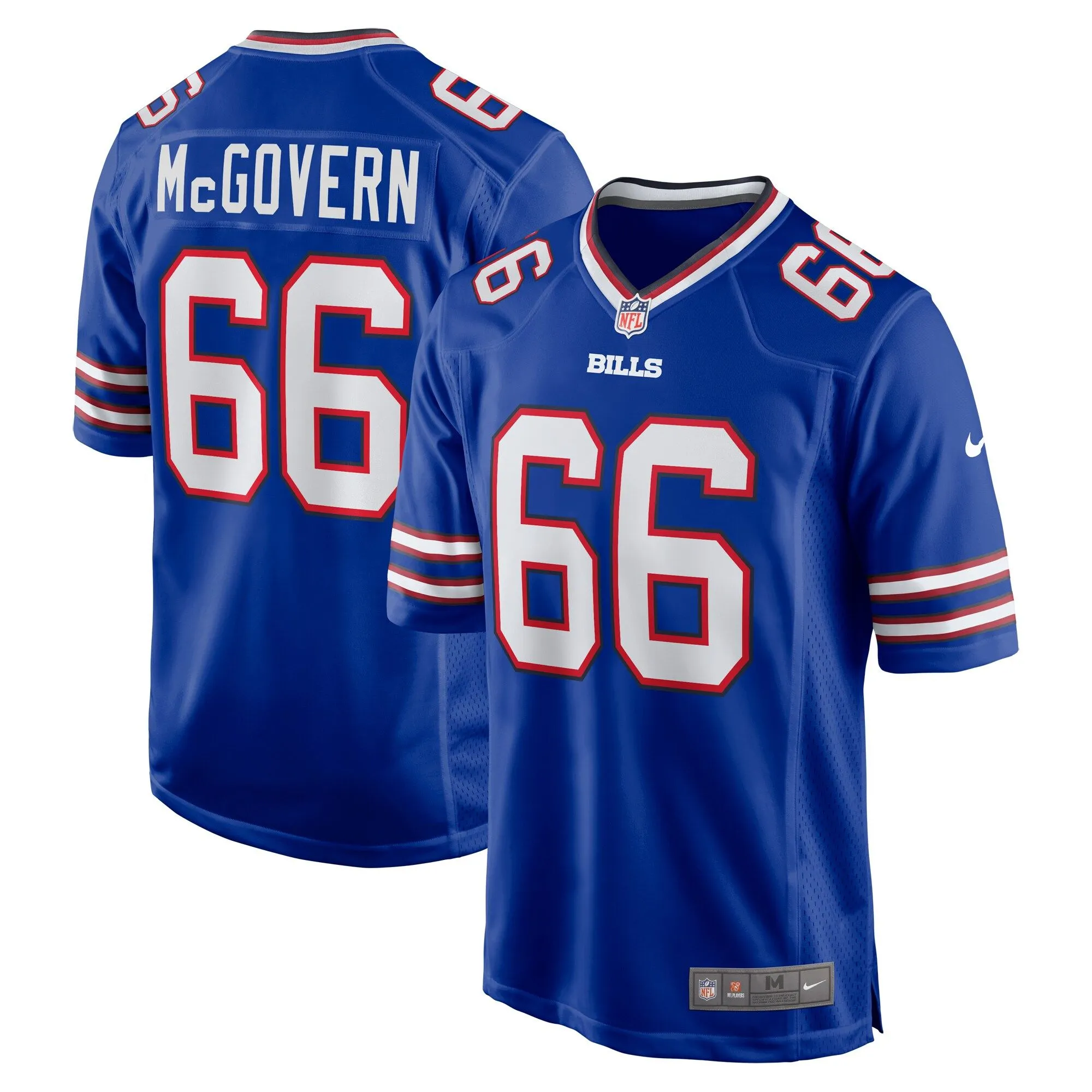 Connor McGovern Buffalo Bills  Game Player Jersey - Royal