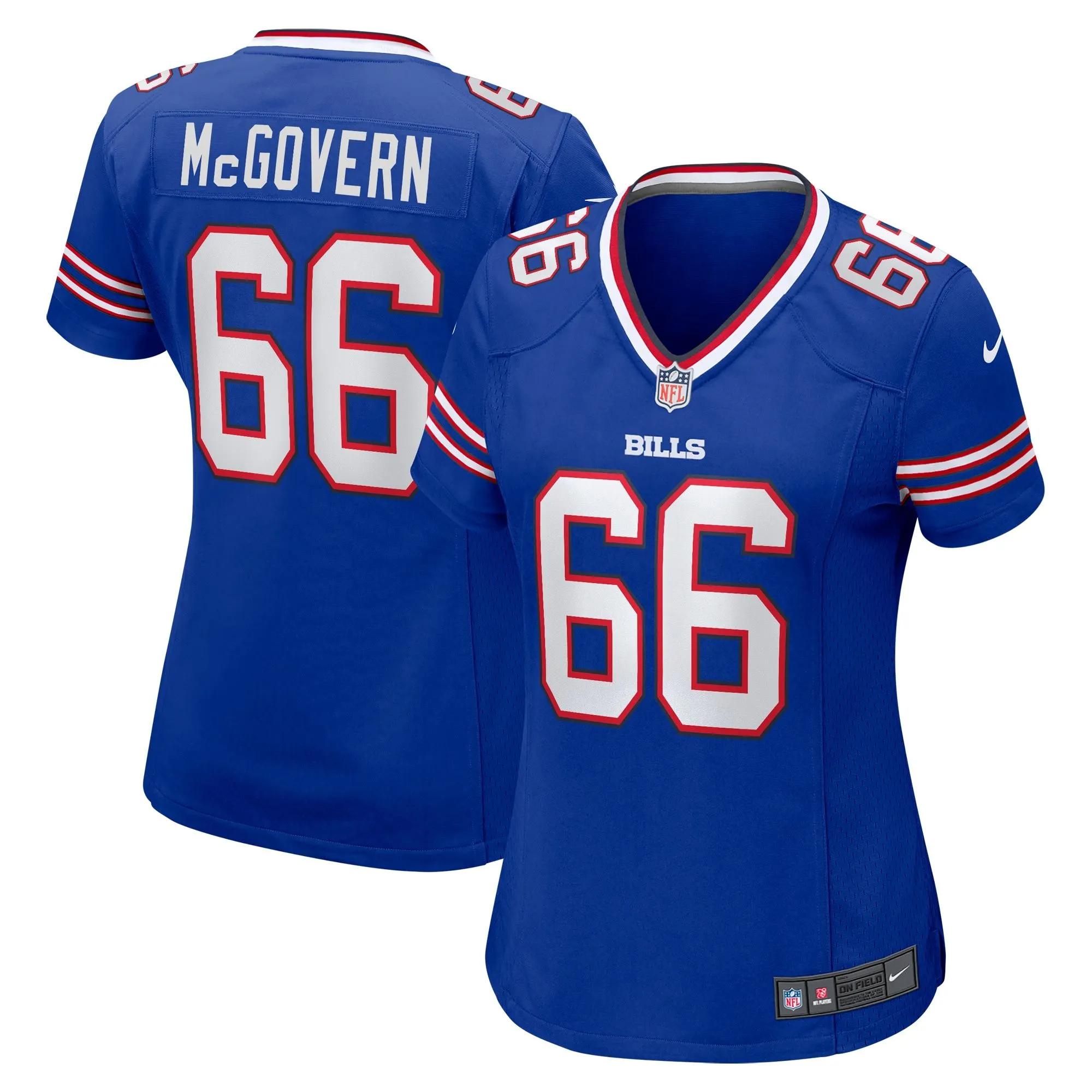 Connor McGovern Buffalo Bills  Women's Game Player Jersey - Royal