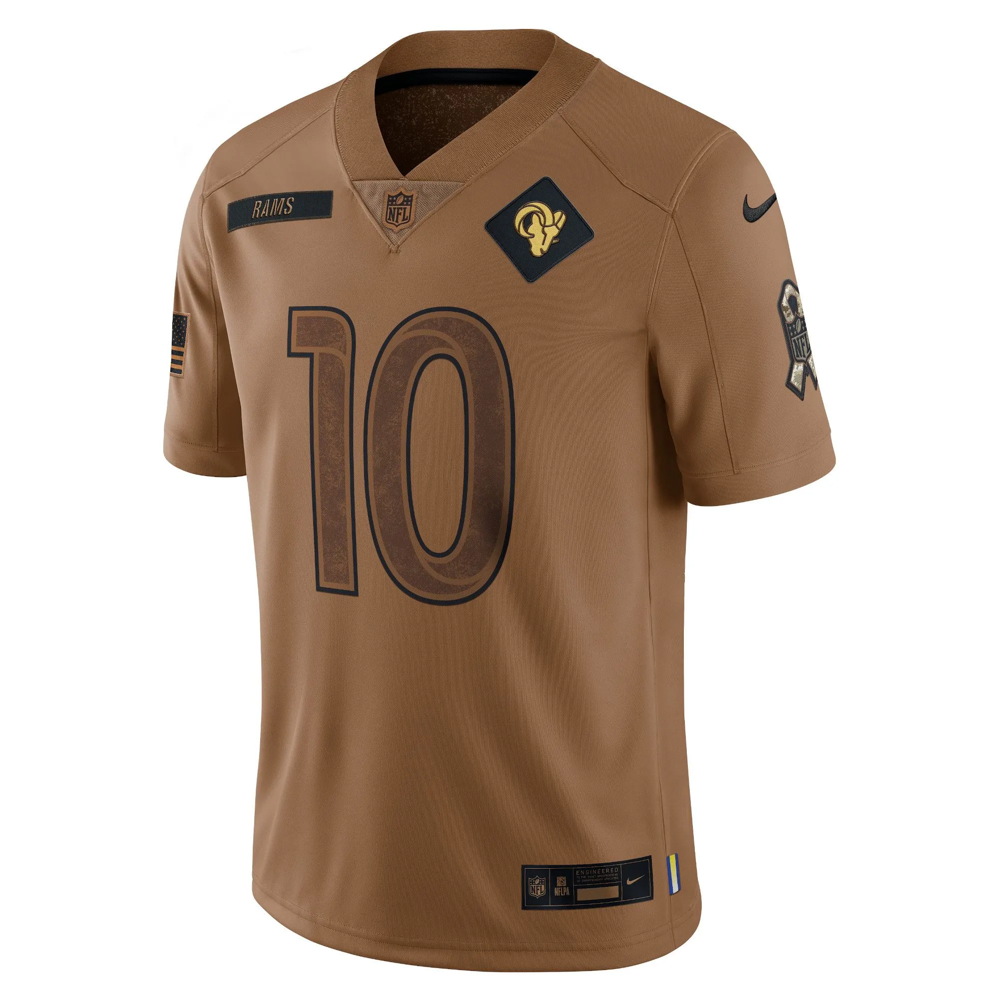 Cooper Kupp Los Angeles Rams  2023 Salute To Service Limited Jersey - Brown