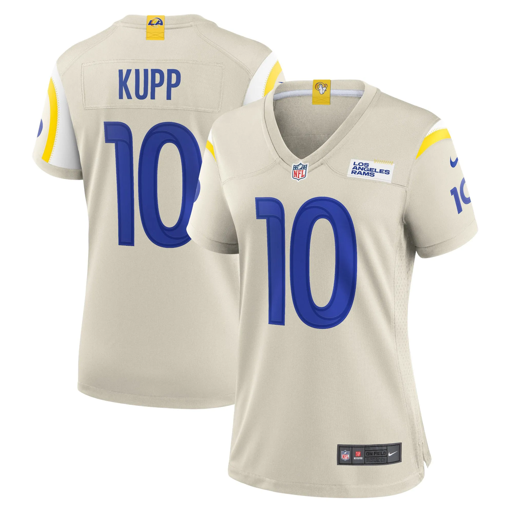 Cooper Kupp Los Angeles Rams  Women's Player Game Jersey - Bone