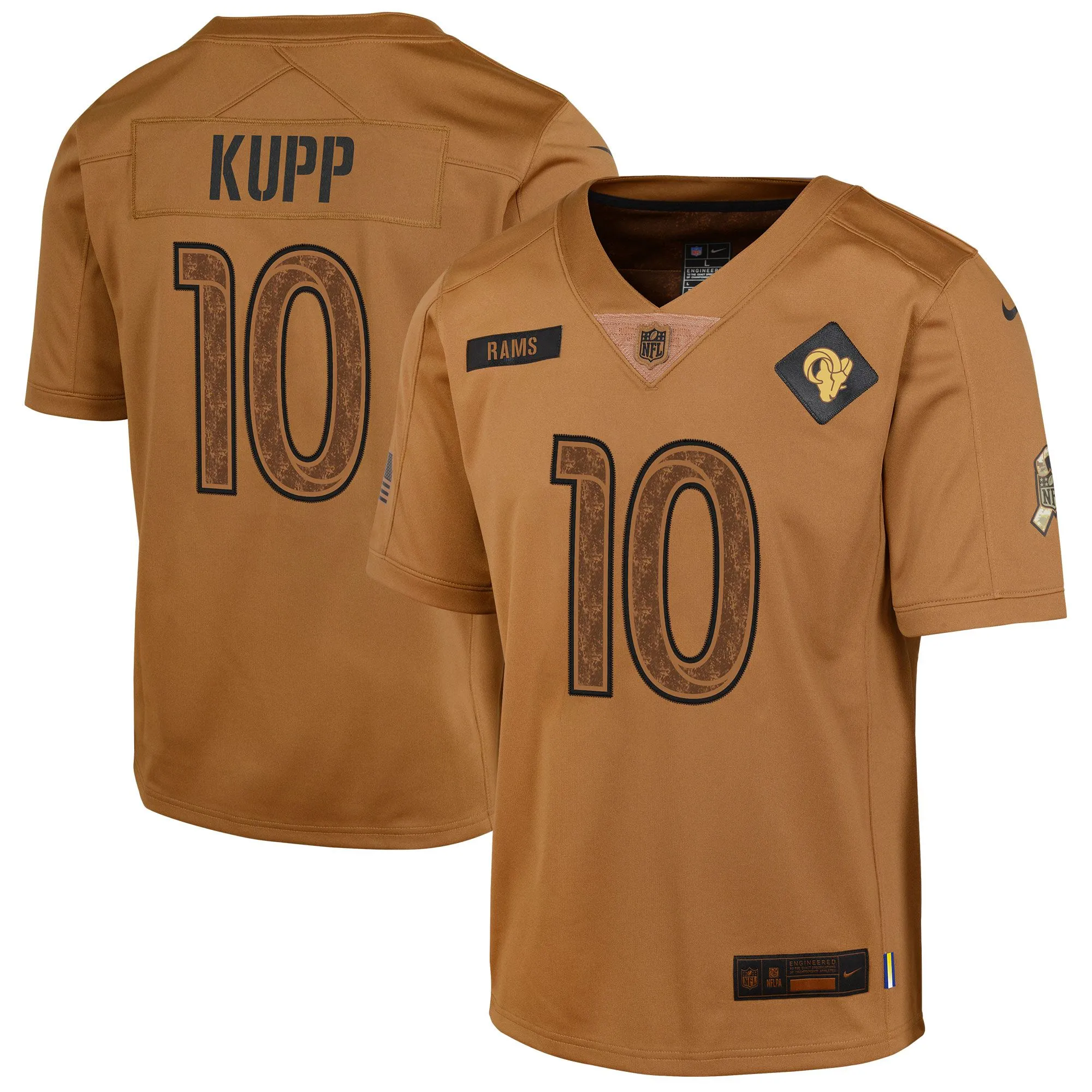 Cooper Kupp Los Angeles Rams  Youth 2023 Salute To Service Limited Jersey - Brown