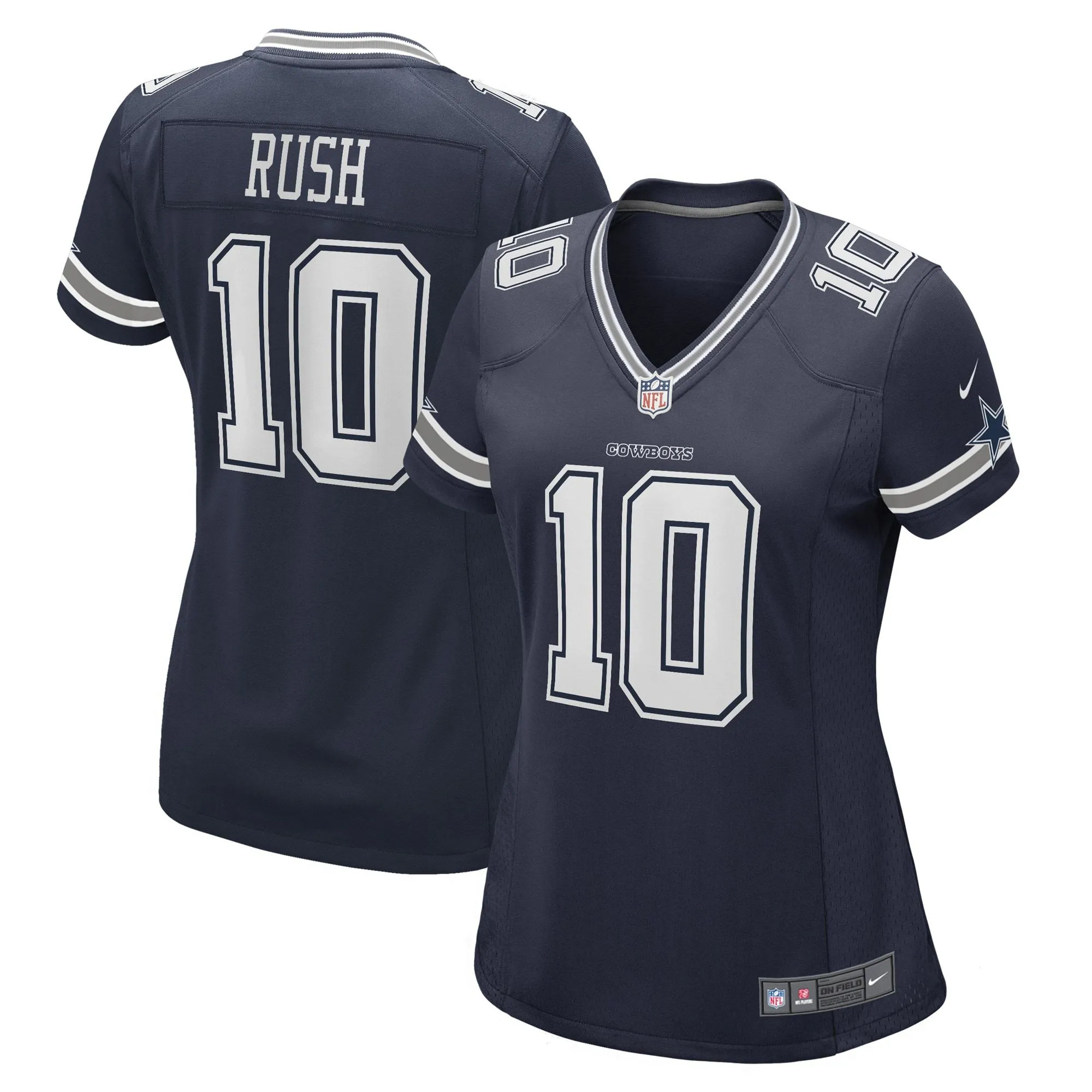 Cooper Rush Dallas Cowboys  Women's Game Player Jersey - Navy