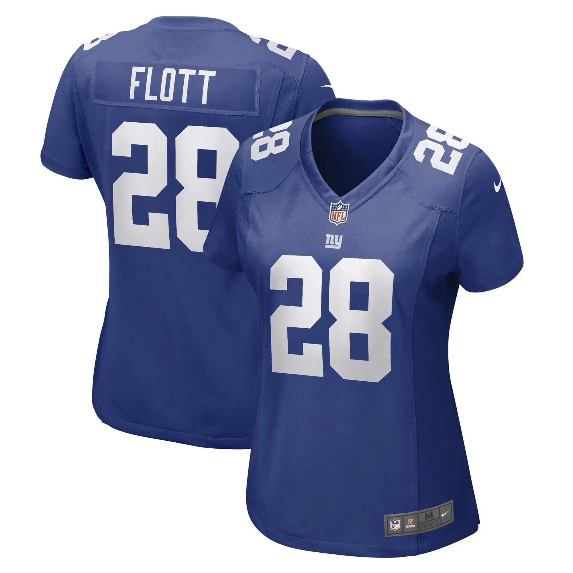 Cor'Dale Flott New York Giants  Women's Game Player Jersey - Royal