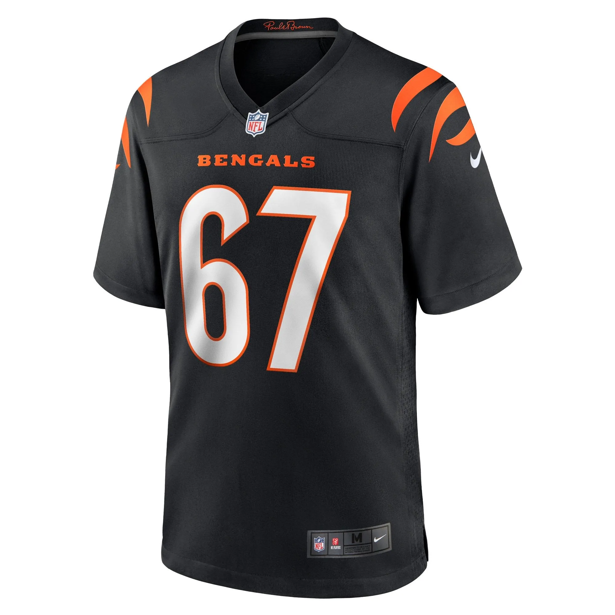 Cordell Volson Cincinnati Bengals  Game Player Jersey - Black