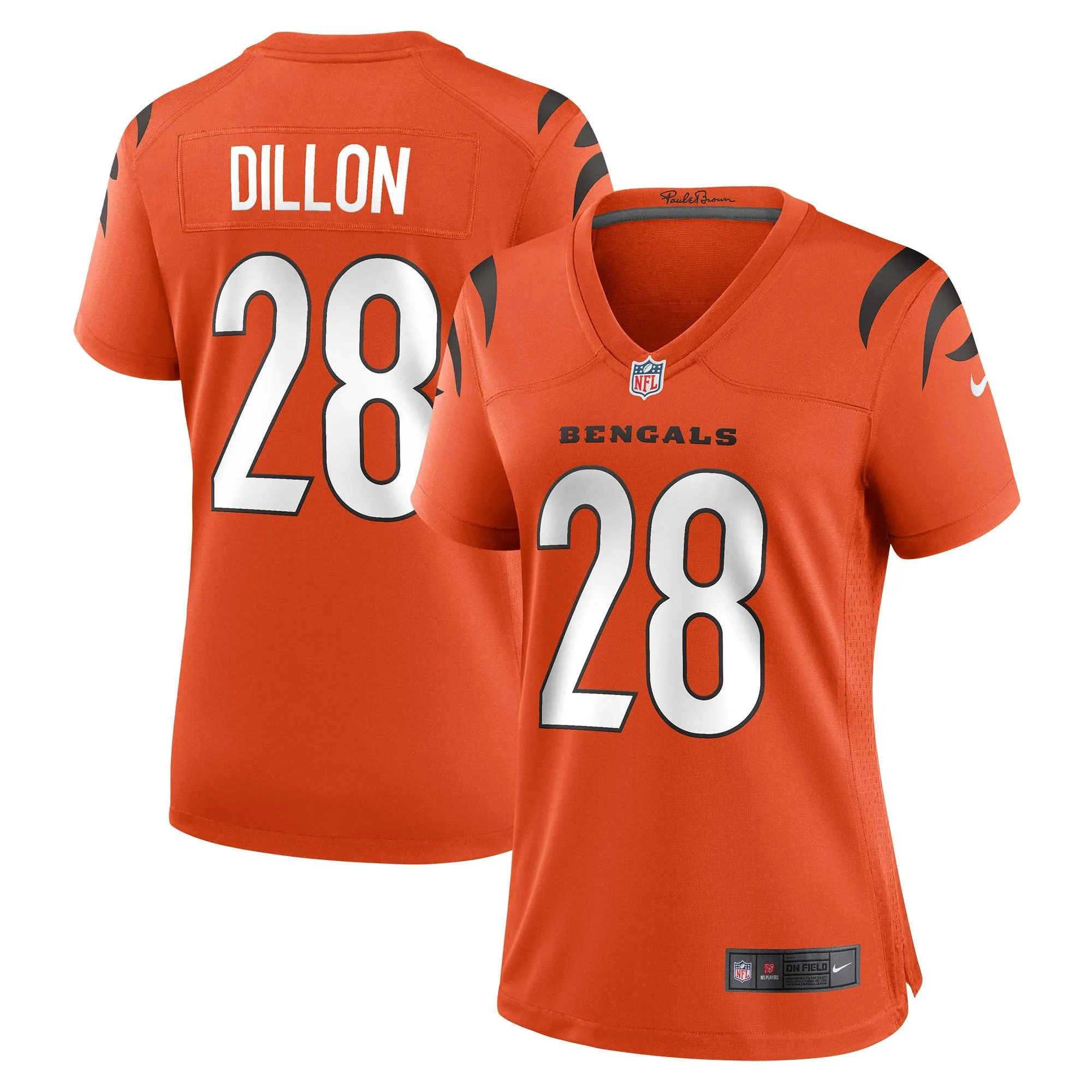 Corey Dillon Cincinnati Bengals  Women's Retired Game Jersey - Orange