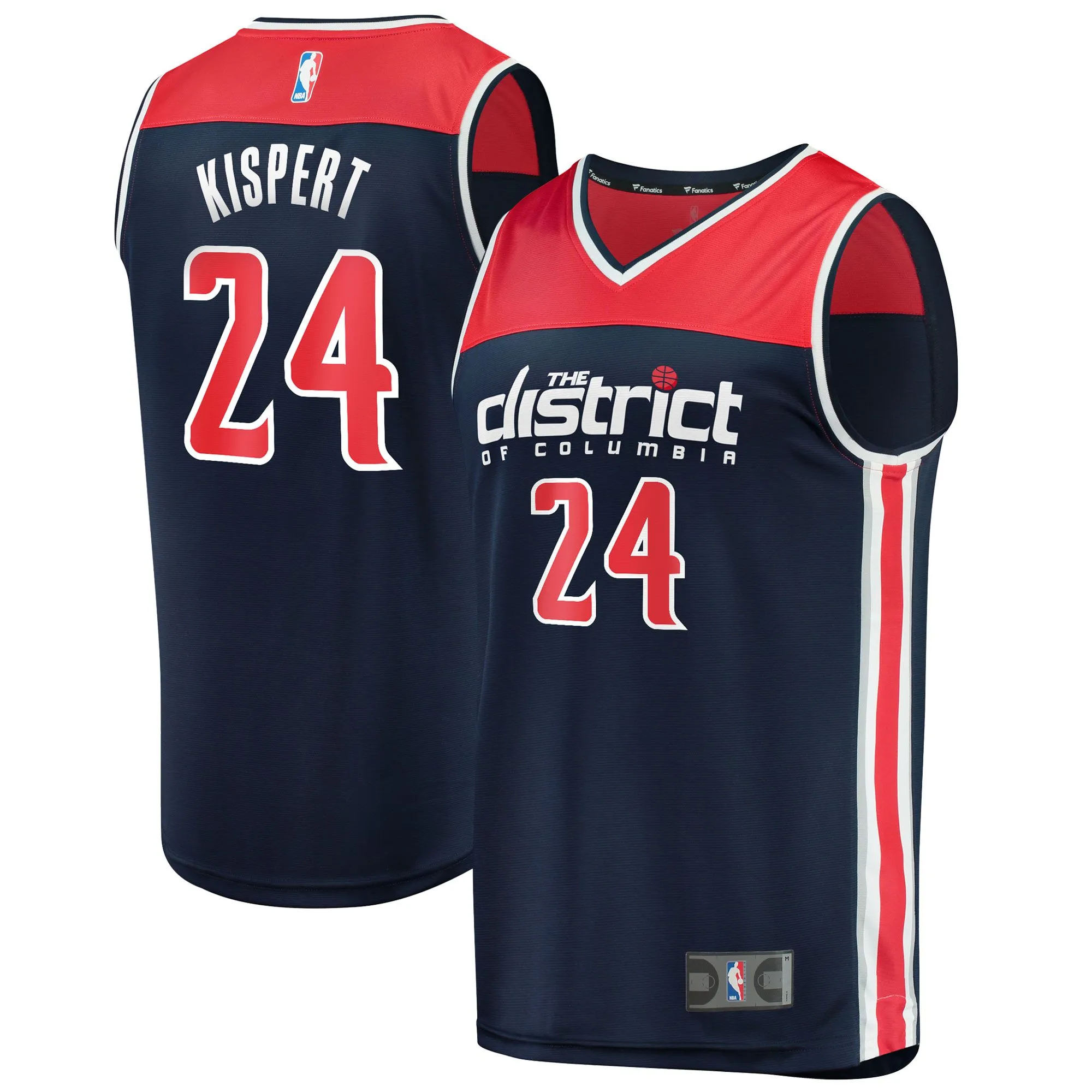 Corey Kispert Washington Wizards Fanatics Branded Fast Break Replica Player Jersey - Statement Edition - Navy