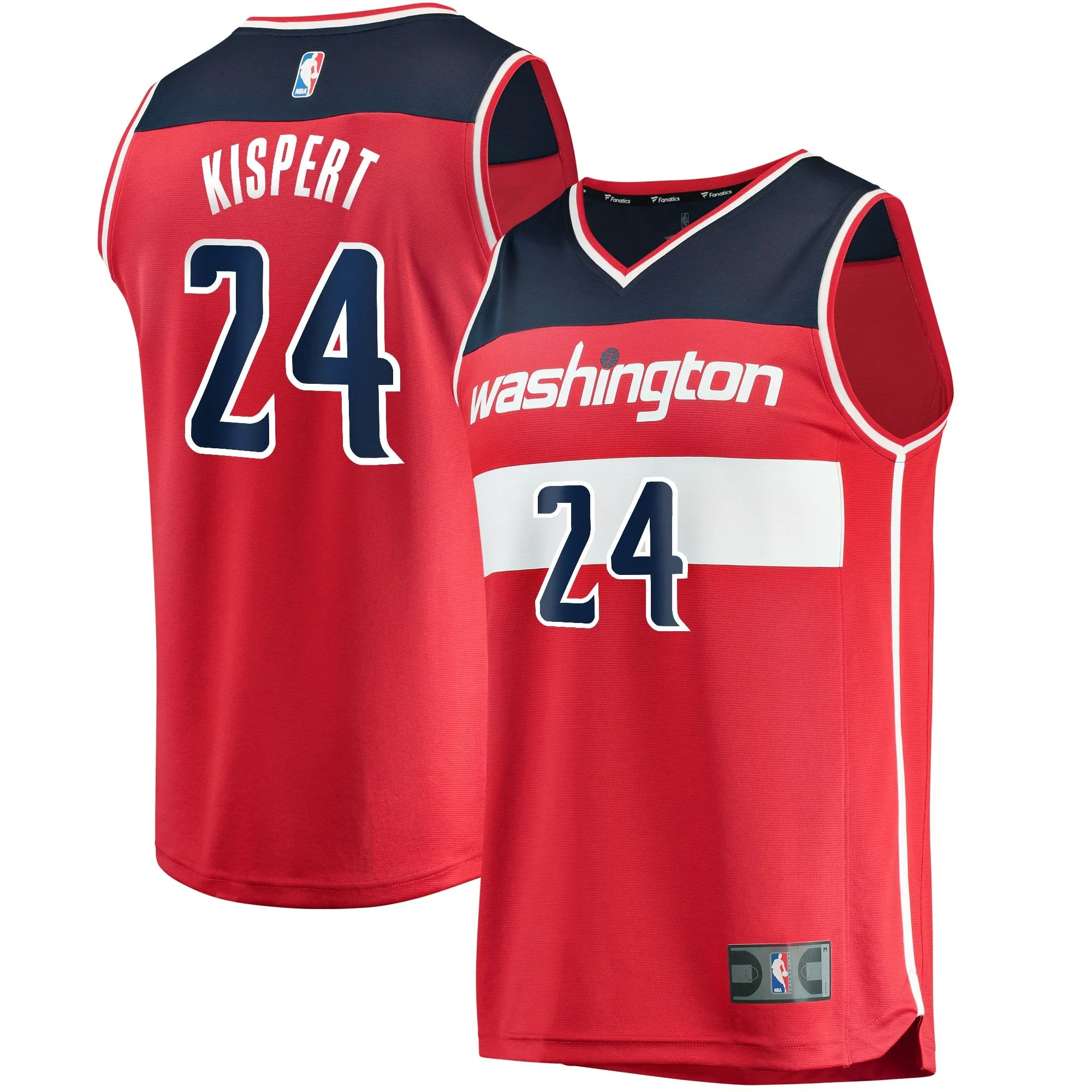 Corey Kispert Washington Wizards Fanatics Branded Youth Fast Break Replica Jersey Red - Icon Edition