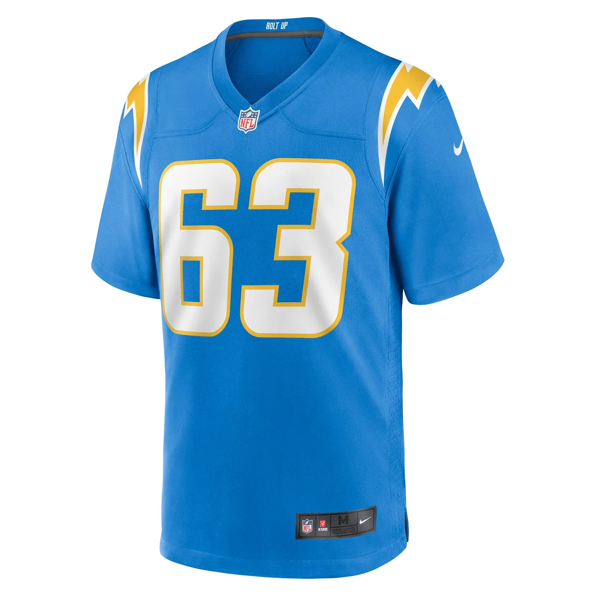 Corey Linsley Los Angeles Chargers  Game Player Jersey - Powder Blue