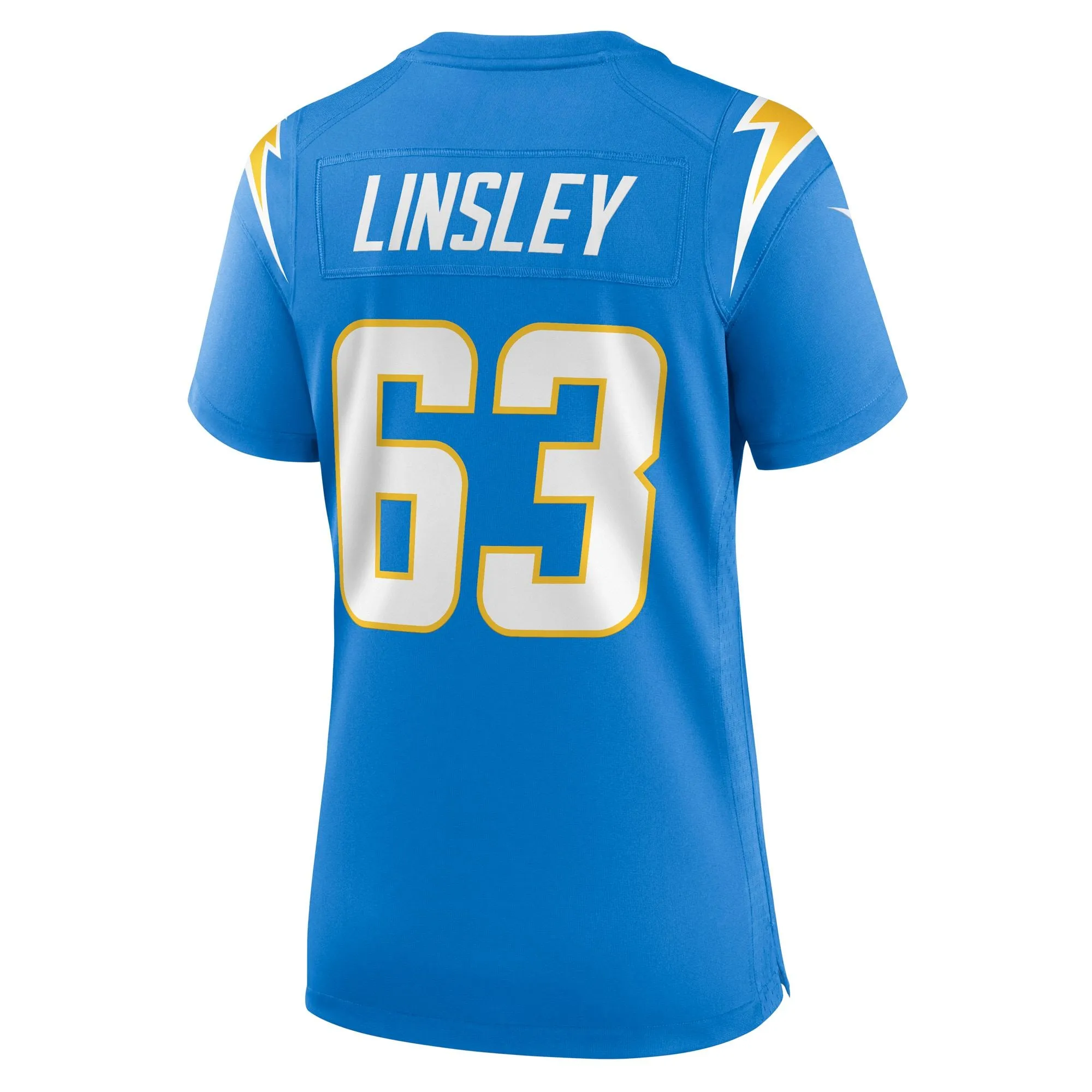 Corey Linsley Los Angeles Chargers  Women's Game Player Jersey - Powder Blue