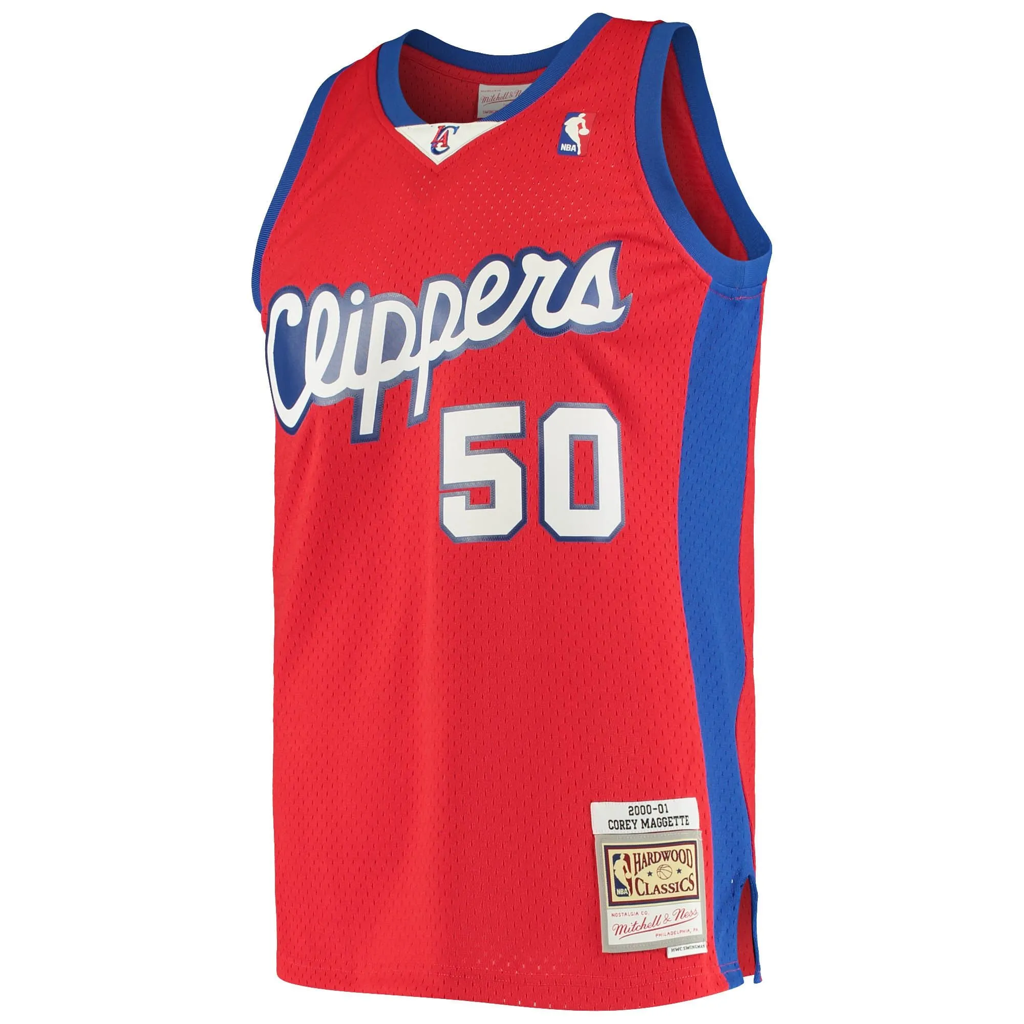 Corey Maggette LA Clippers Mitchell & Ness 2001/02 Hardwood Classics Swingman Jersey - Red