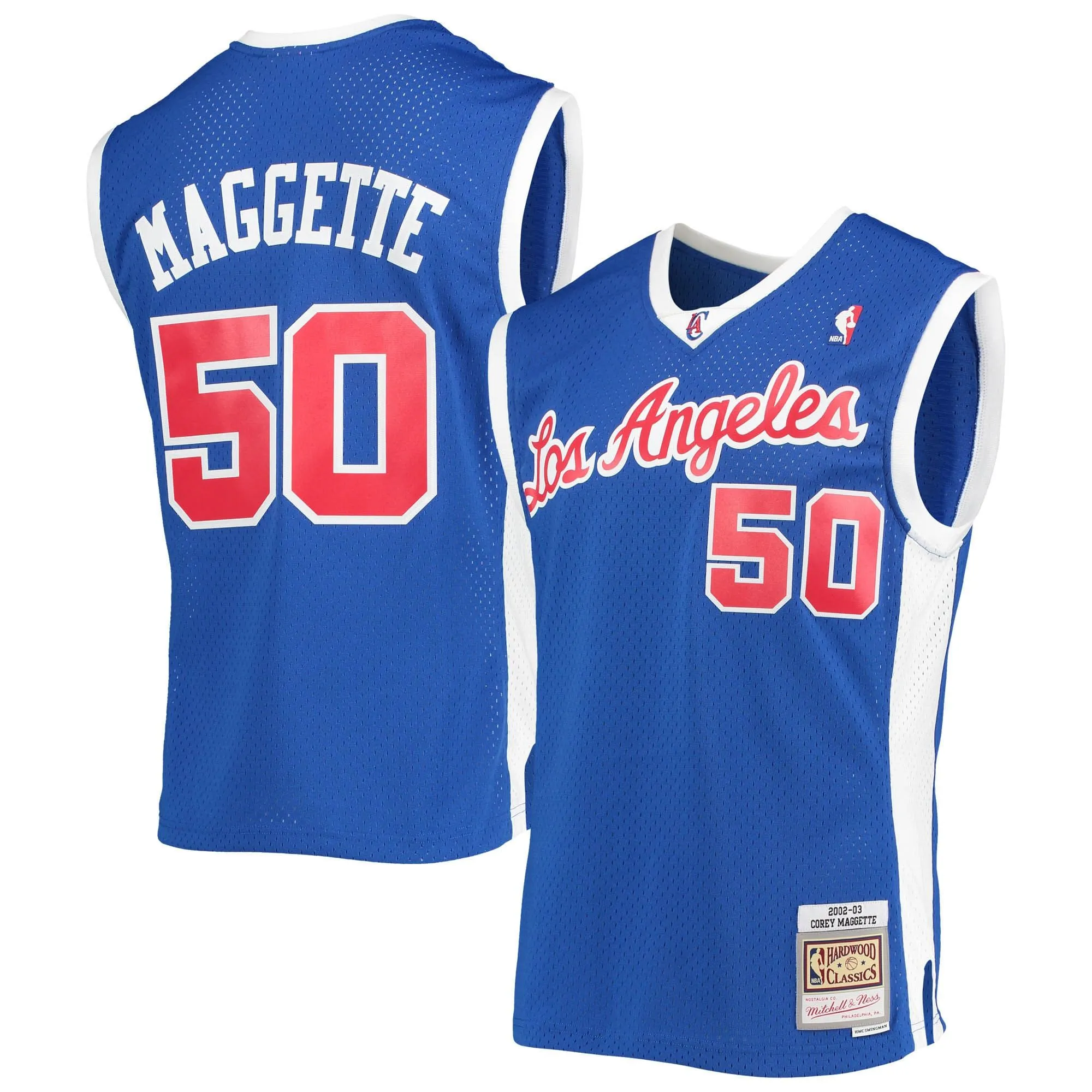 Corey Maggette LA Clippers Mitchell & Ness 2001/02 Hardwood Classics Swingman Jersey - Royal