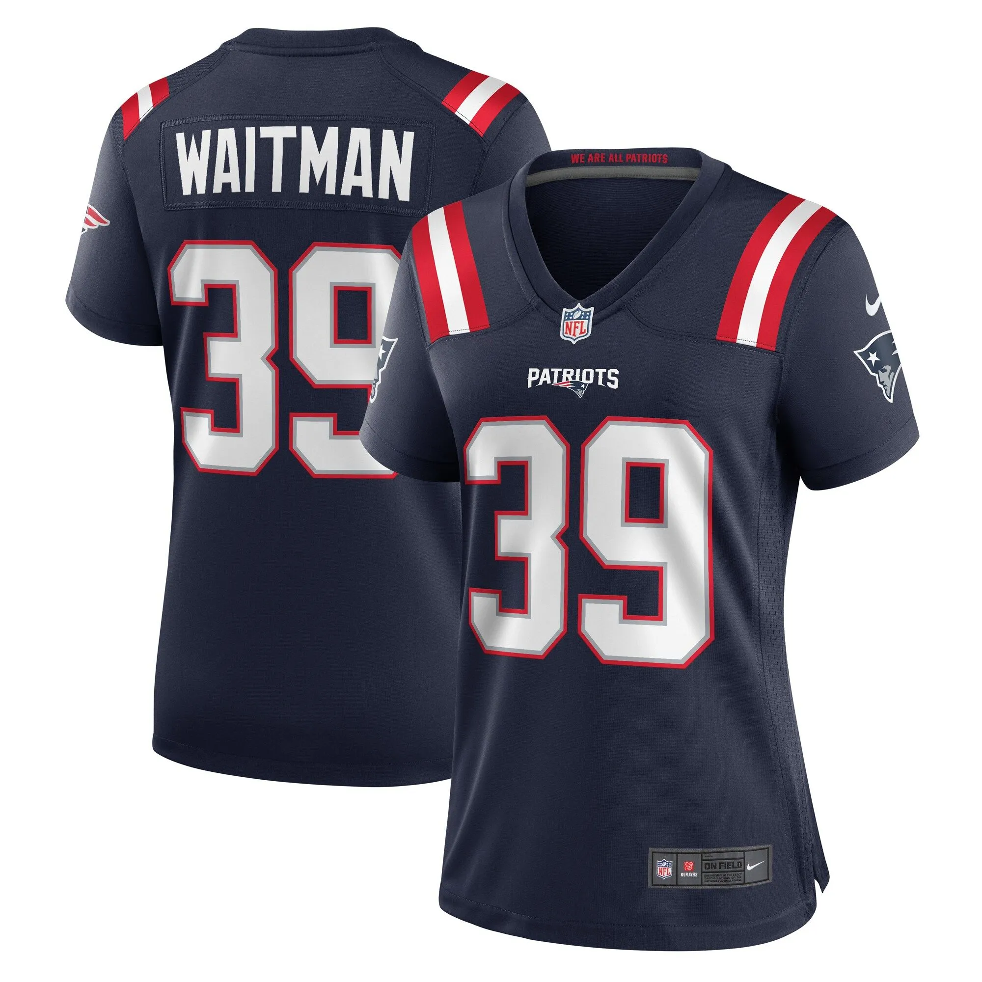 Corliss Waitman New England Patriots  Women's Team Game Jersey -  Navy