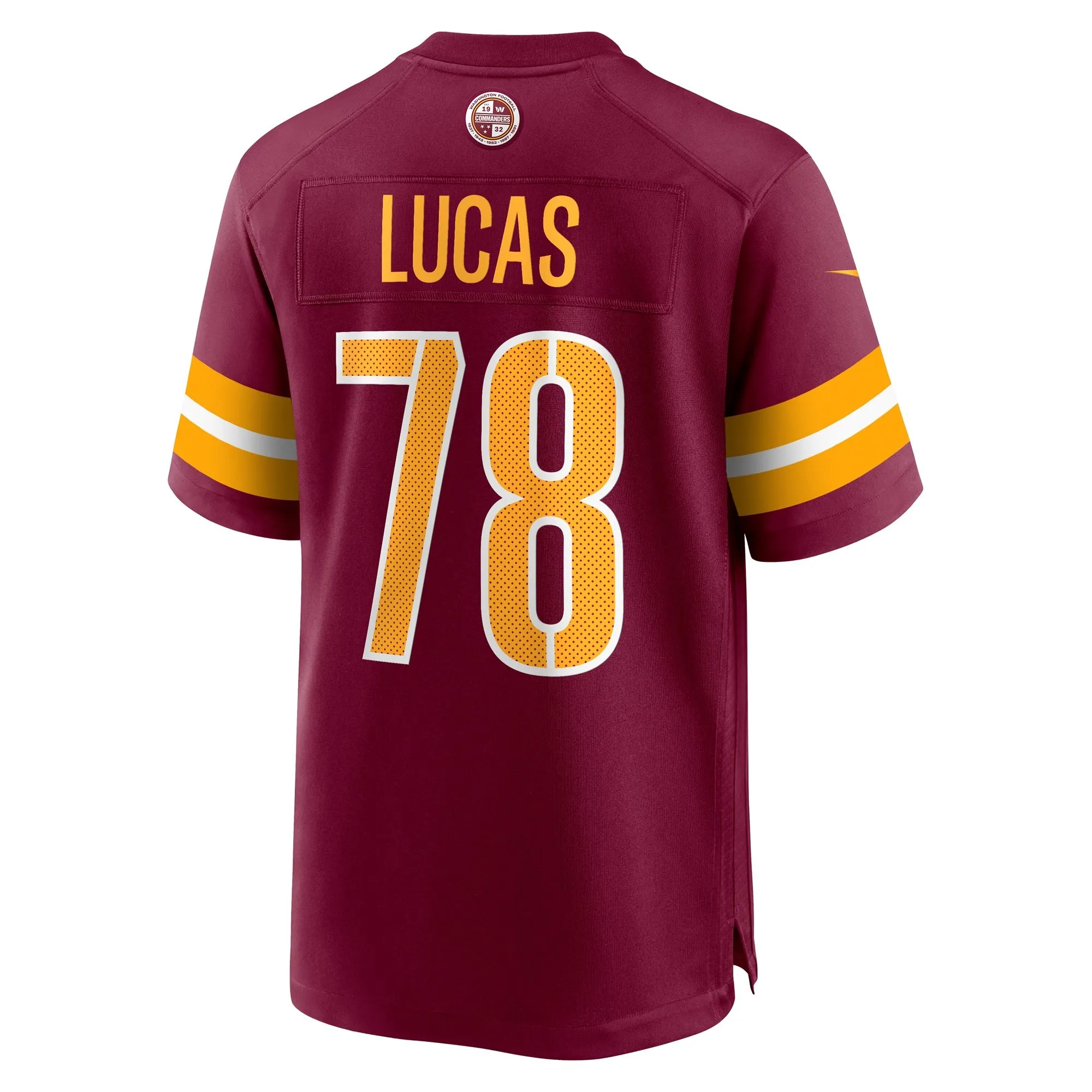 Cornelius Lucas Washington Commanders   Game Jersey -  Burgundy