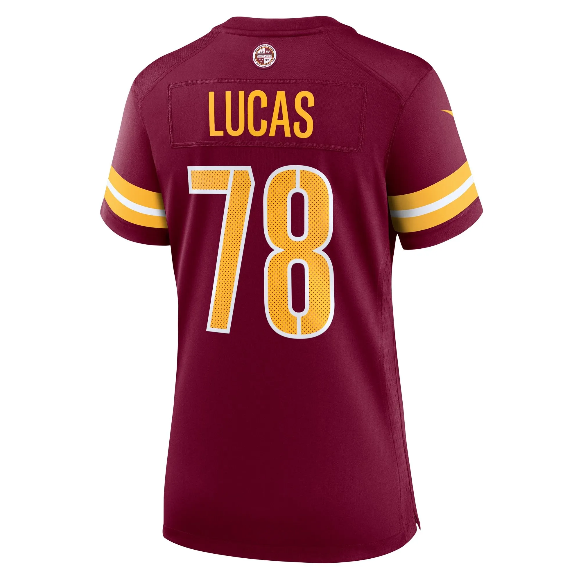 Cornelius Lucas Washington Commanders  Women's  Game Jersey -  Burgundy