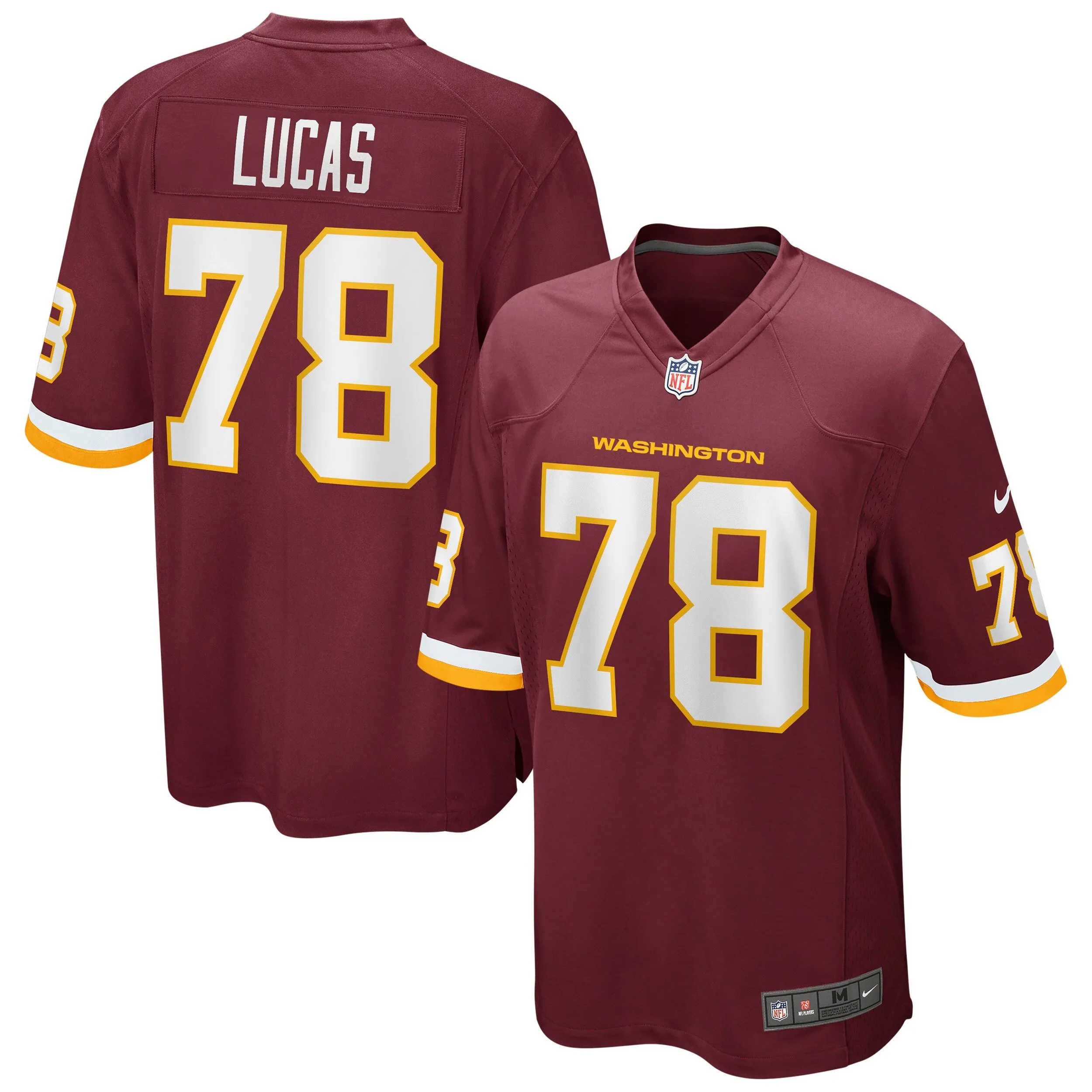 Cornelius Lucas Washington Football Team  Game Player Jersey - Burgundy