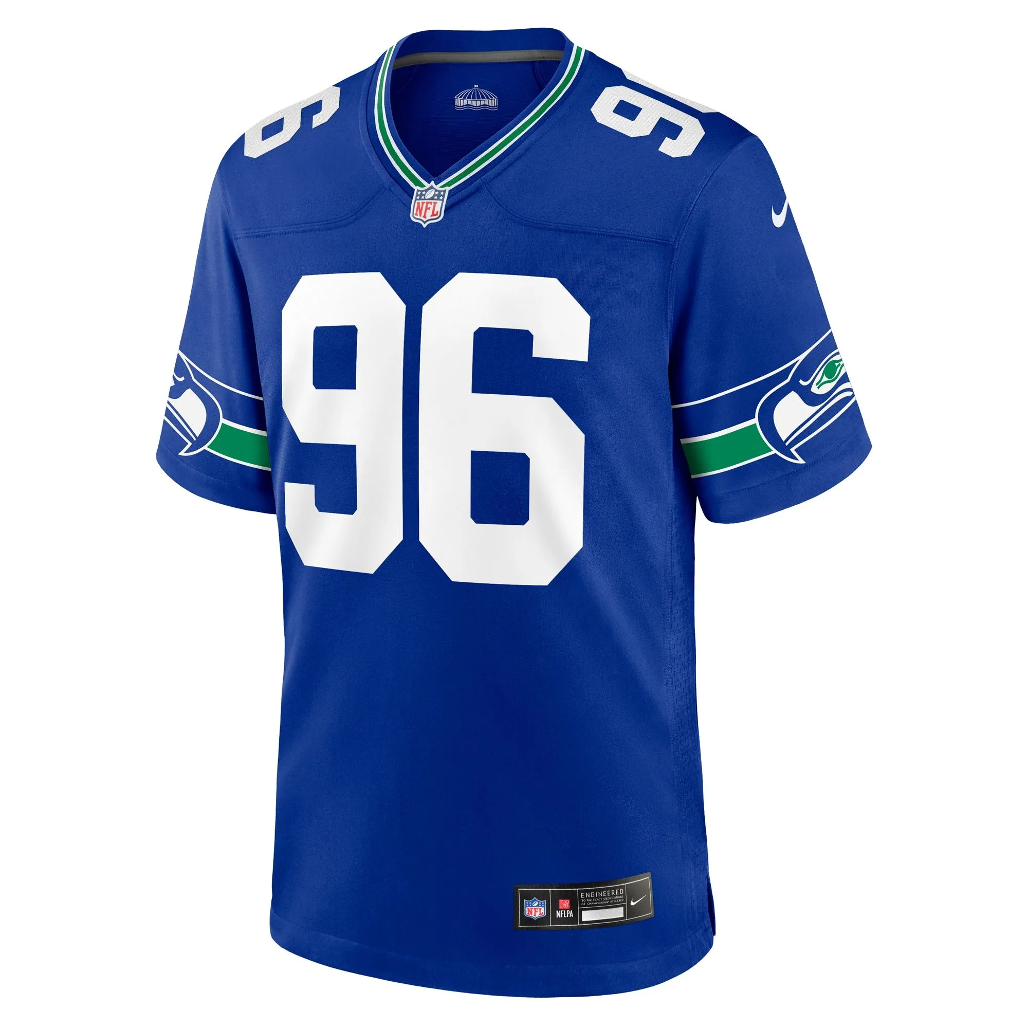 Cortez Kennedy Seattle Seahawks  Throwback Retired Player Game Jersey - Royal