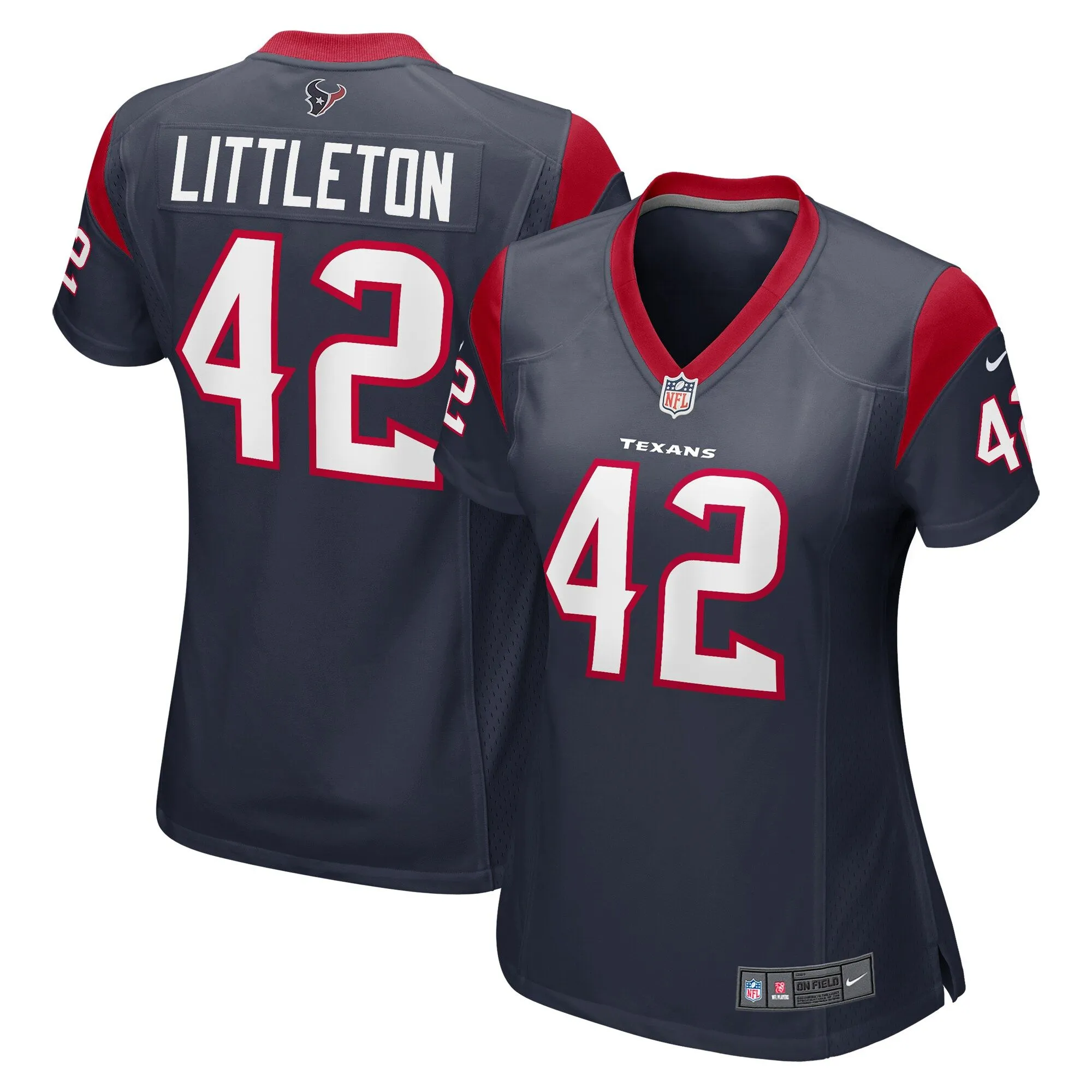 Cory Littleton Houston Texans  Women's  Women's Team Color Jersey - Navy