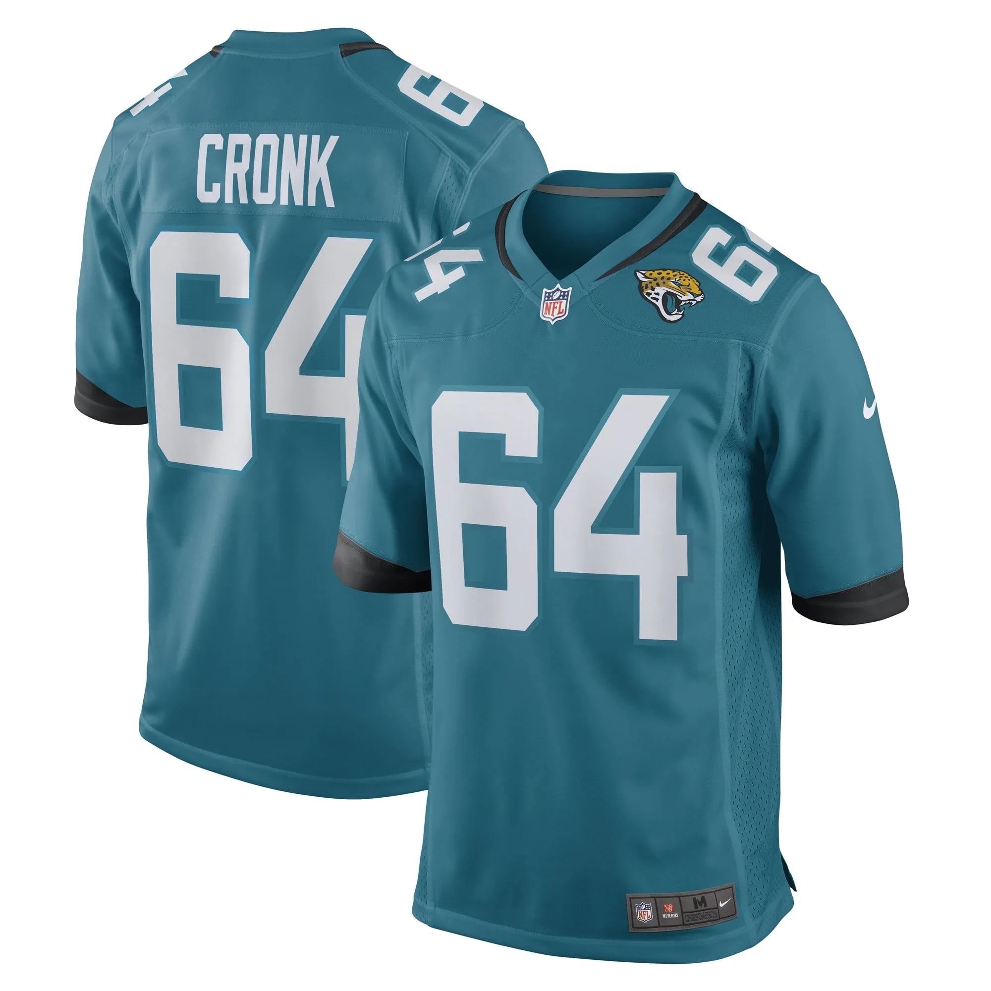 Coy Cronk Jacksonville Jaguars  Game Player Jersey - Teal